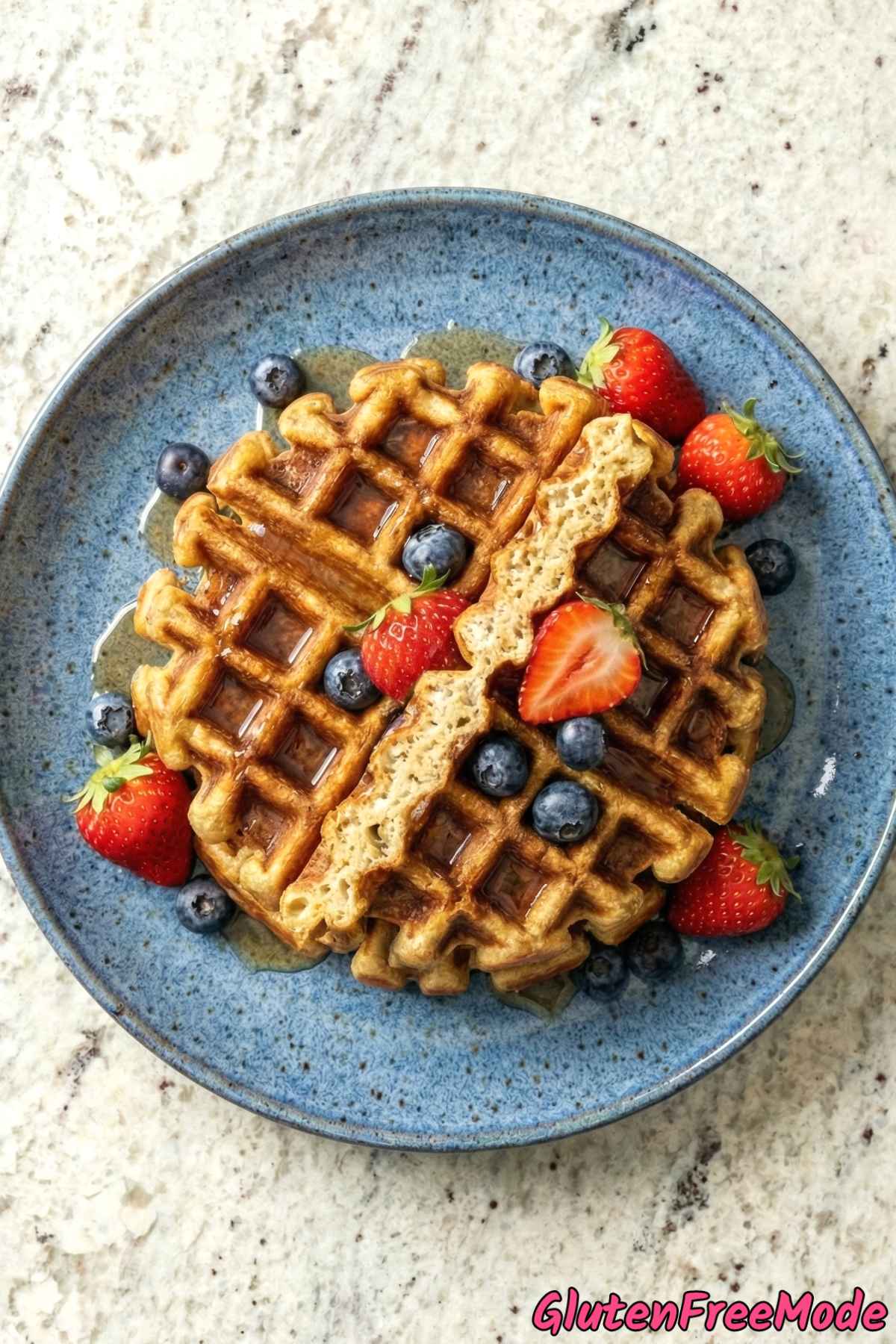 Wholesome gluten free crispy Belgian waffles