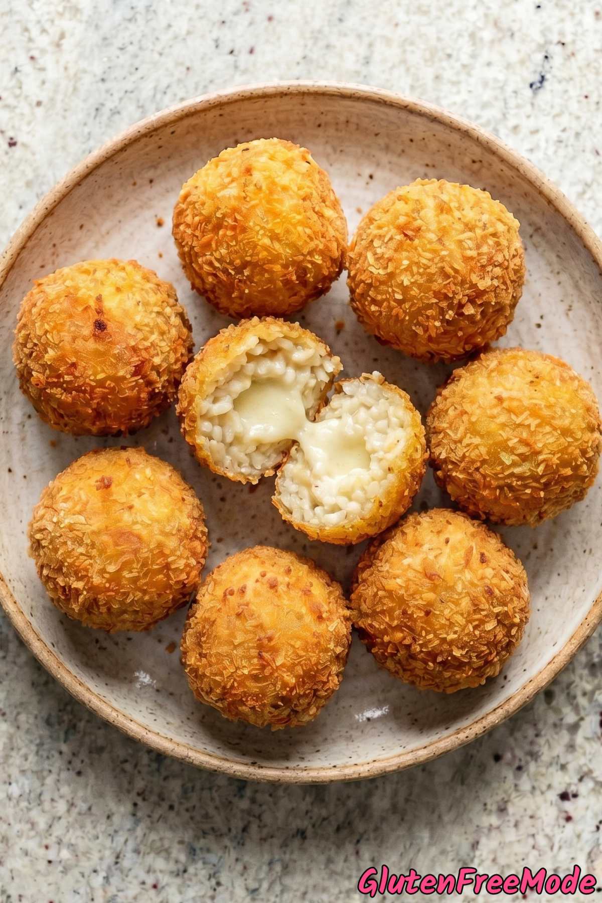Irresistible gluten free cheesy arancini bites
