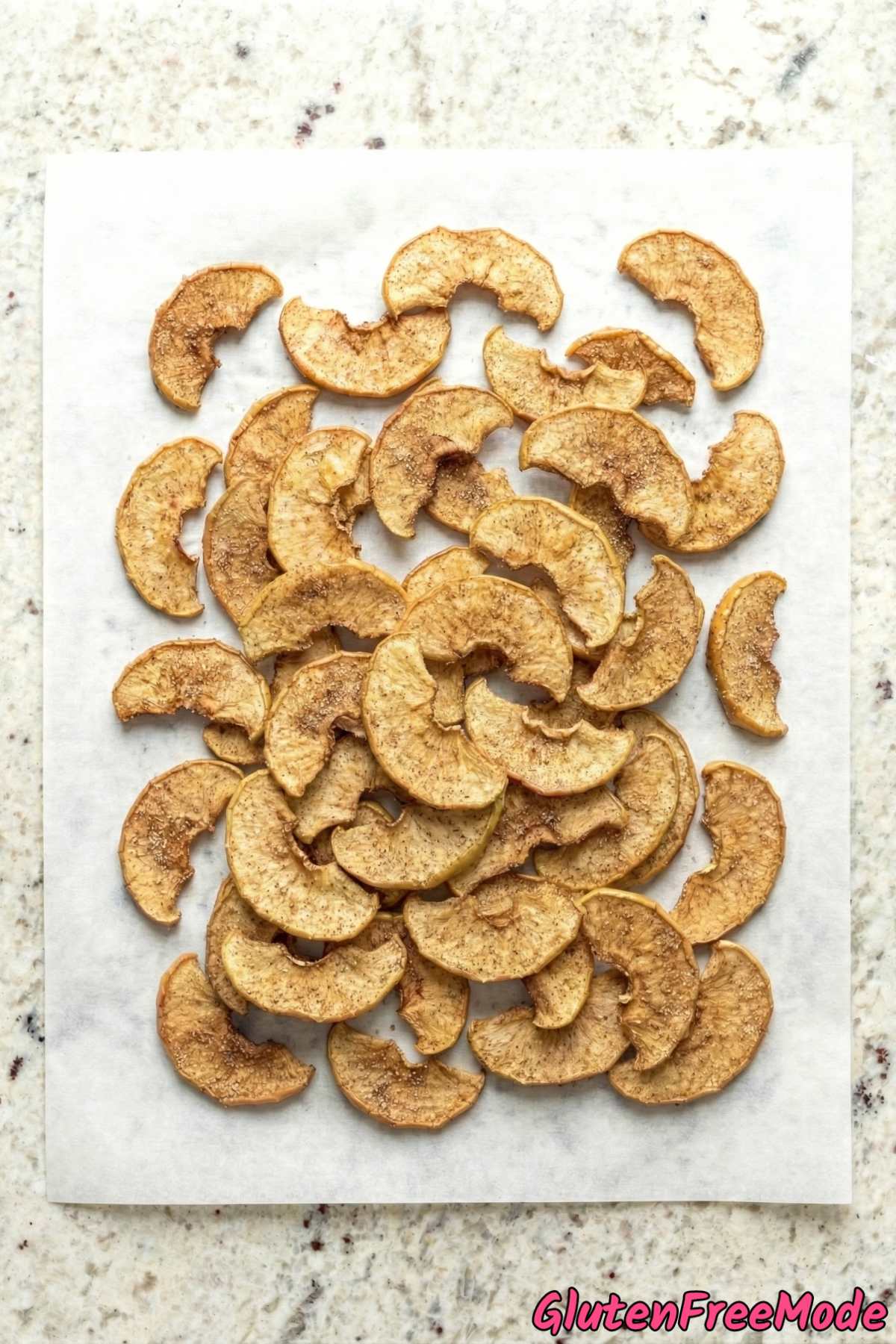 Light gluten free cinnamon apple chips