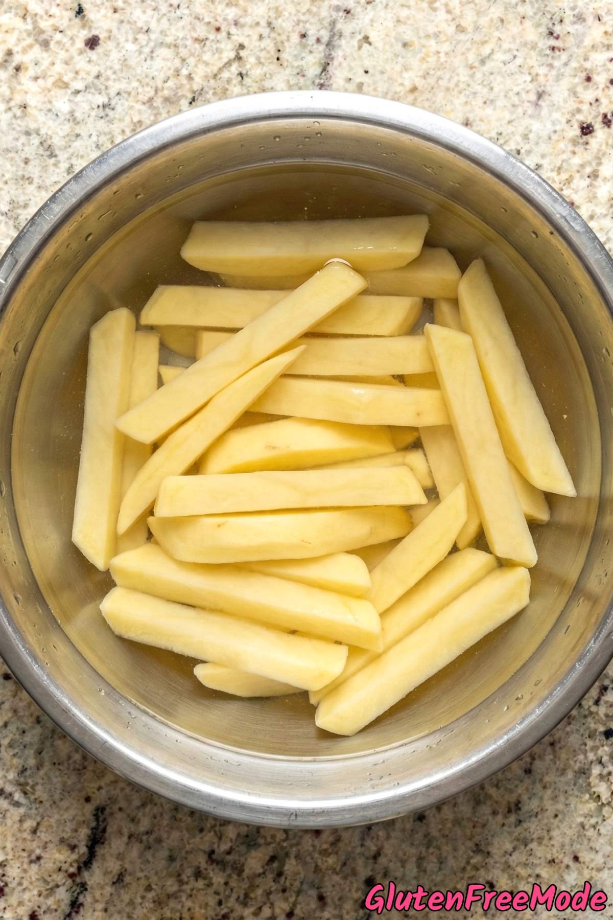 Gluten Free Crispy Fish & Chips Step 1