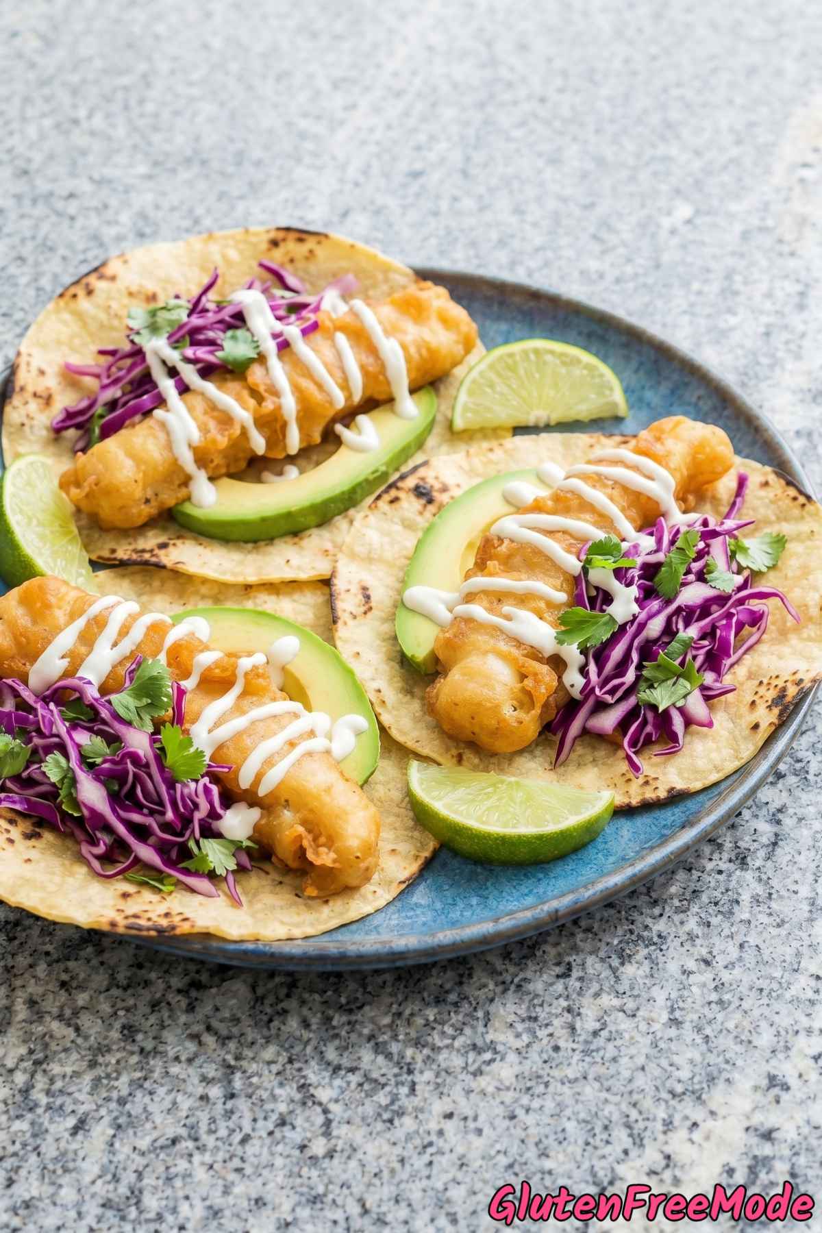 Flavorful gluten free crispy fish tacos