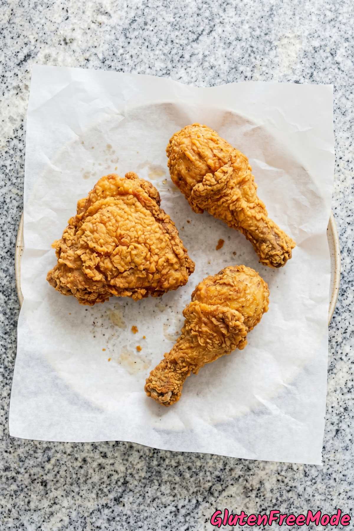 Tender gluten free crispy fried chicken