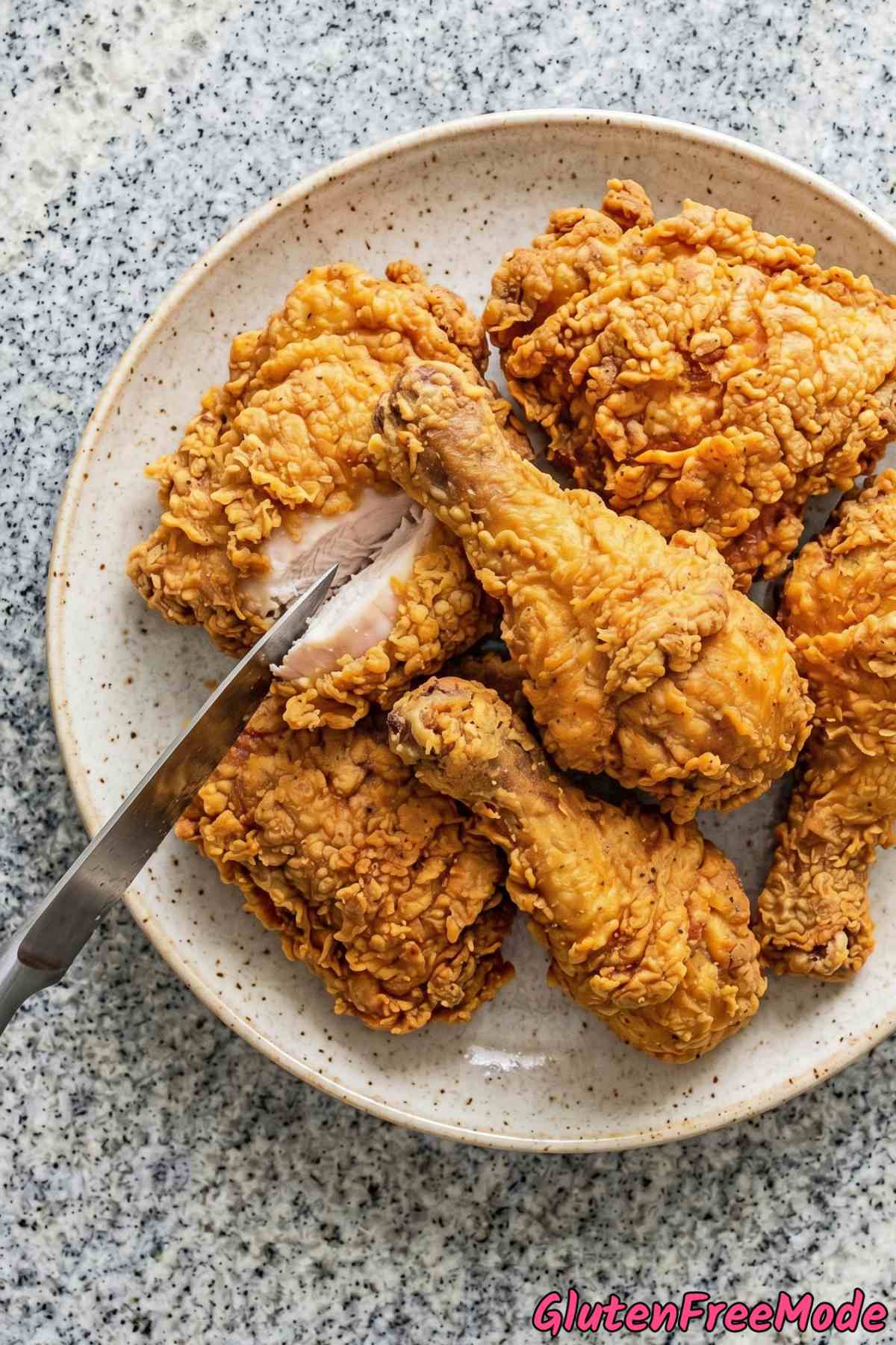 Irresistible gluten free fried chicken platter