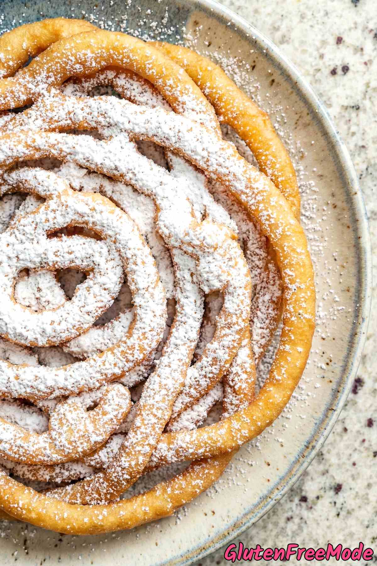 Perfect gluten free crispy funnel cake