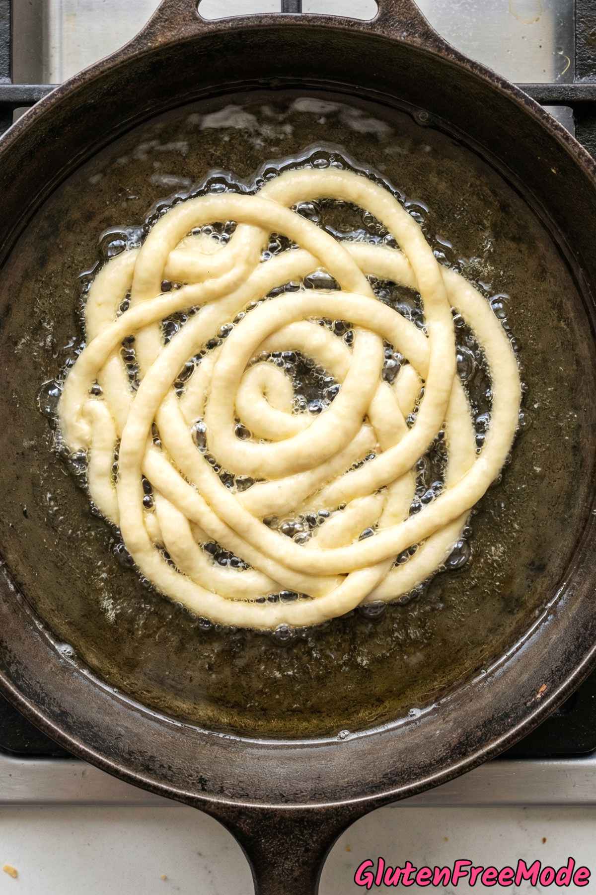 Gluten Free Crispy Funnel Cake Step 5