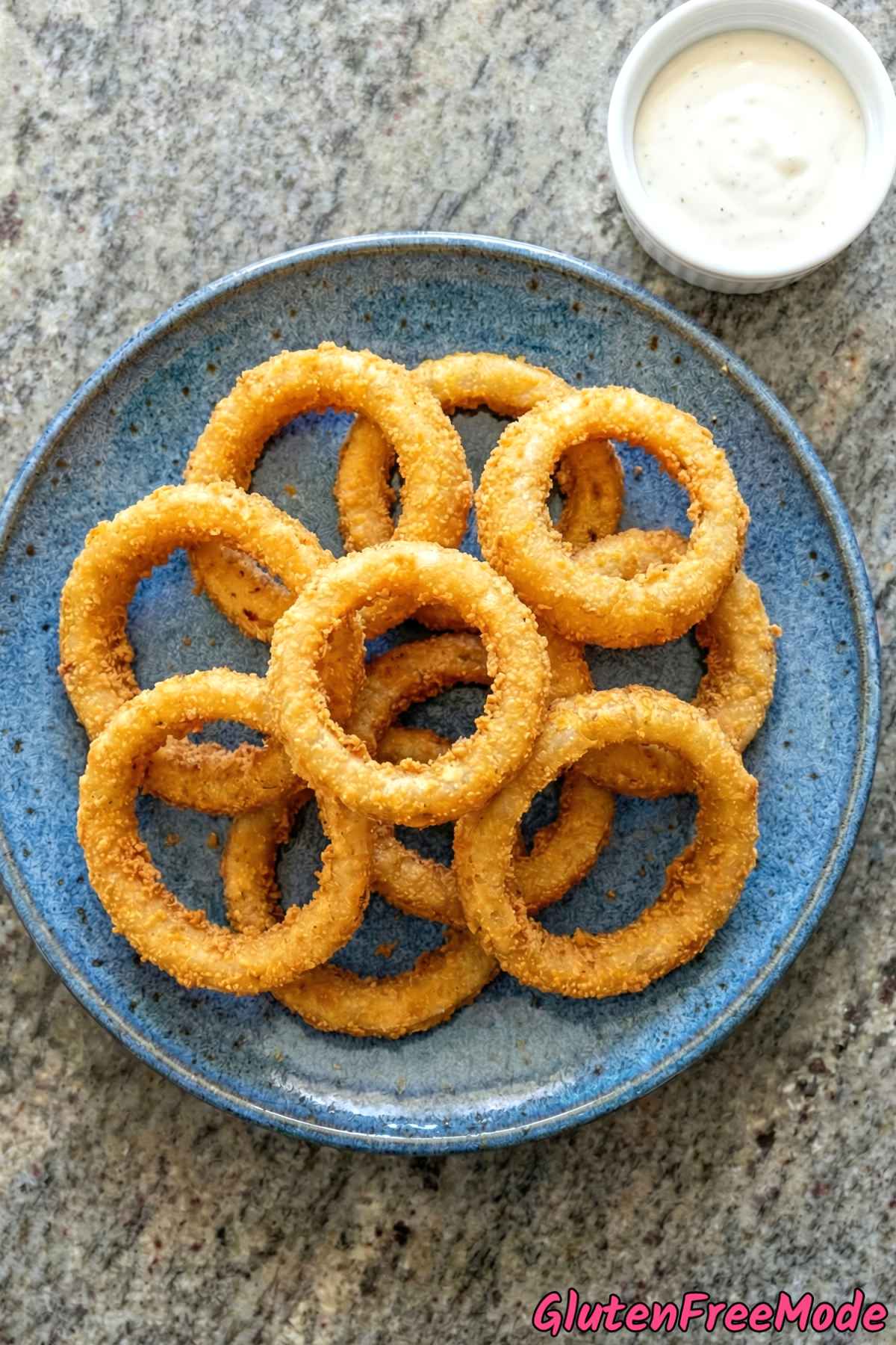 Satisfying gluten free crispy onion rings