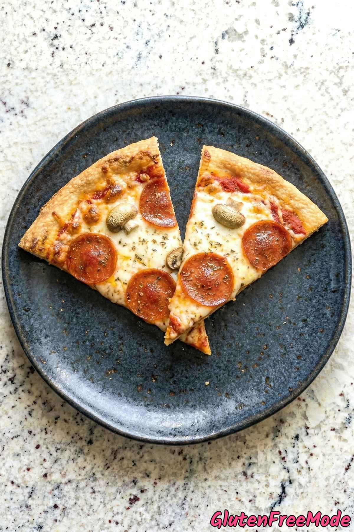 Rustic gluten free crispy pizza crust