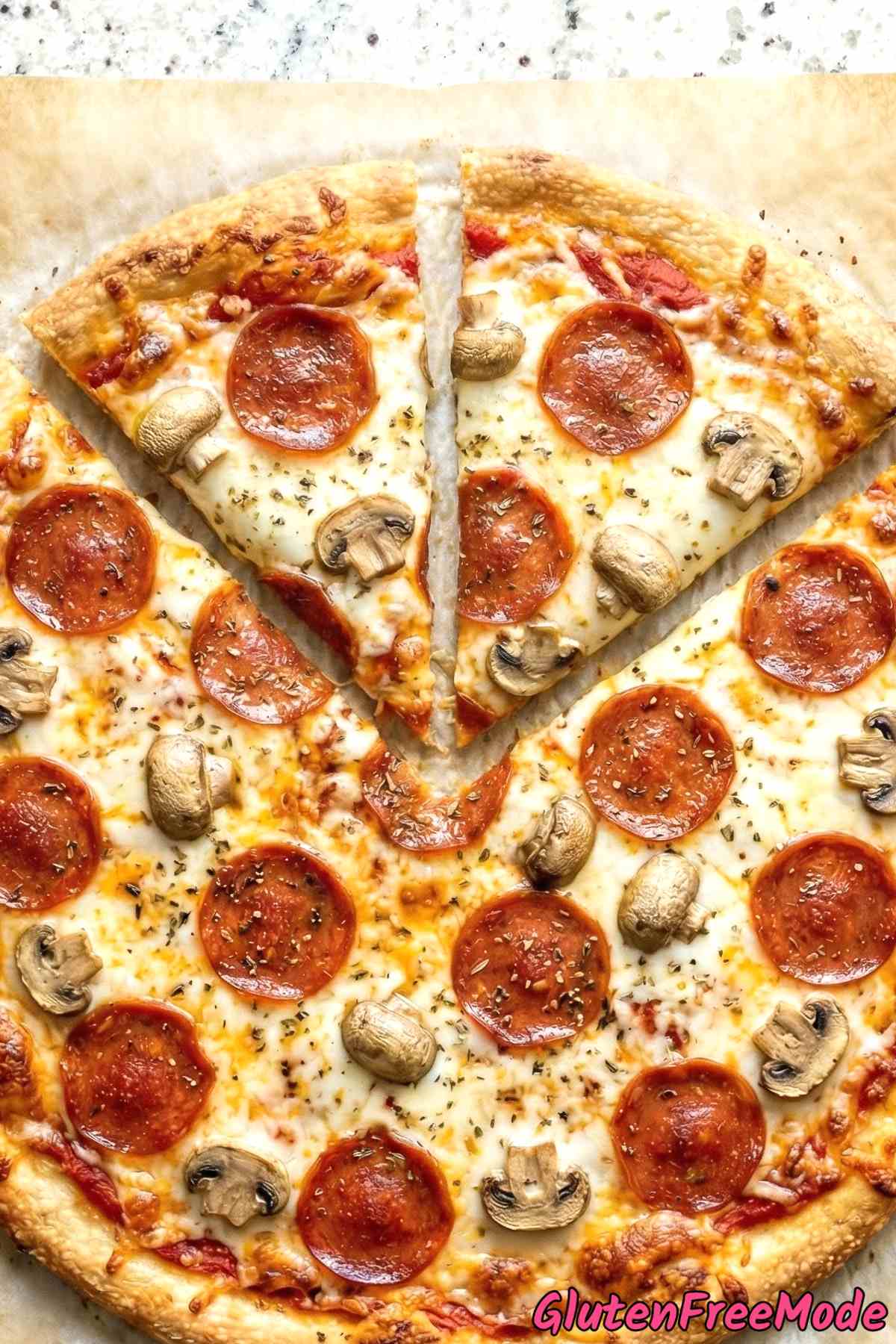 Irresistible gluten free crispy pizza crust