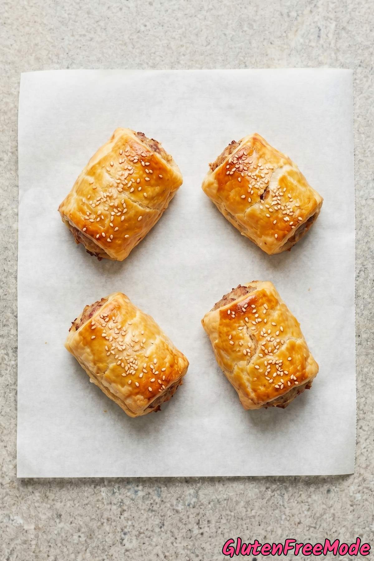 Perfect gluten free crispy sausage rolls
