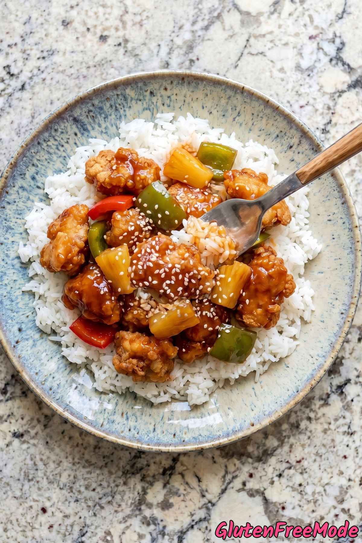 Easy gluten free sweet and sour chicken
