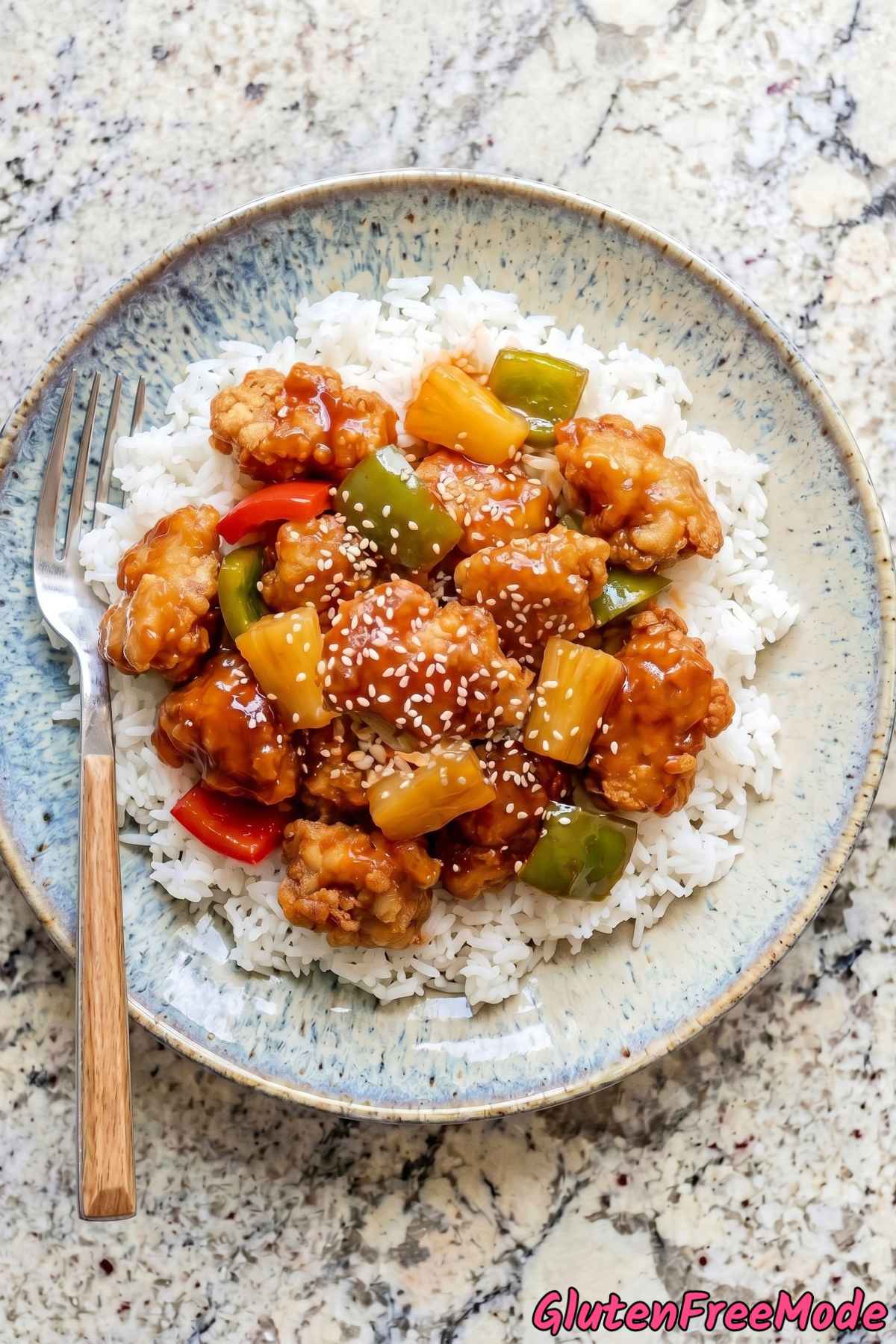 Irresistible gluten free sweet & sour chicken