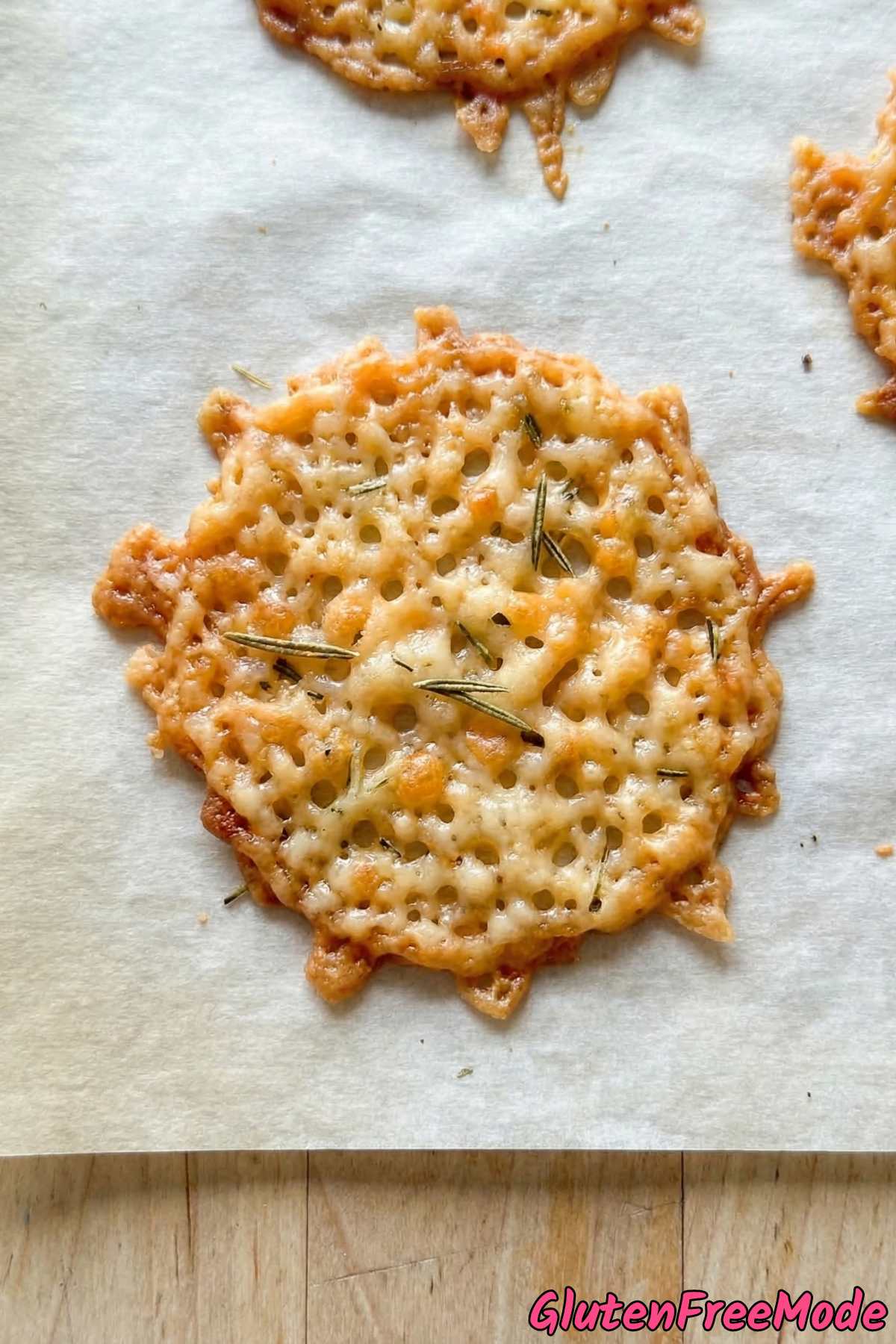 Wholesome gluten free crunchy cheese crisps
