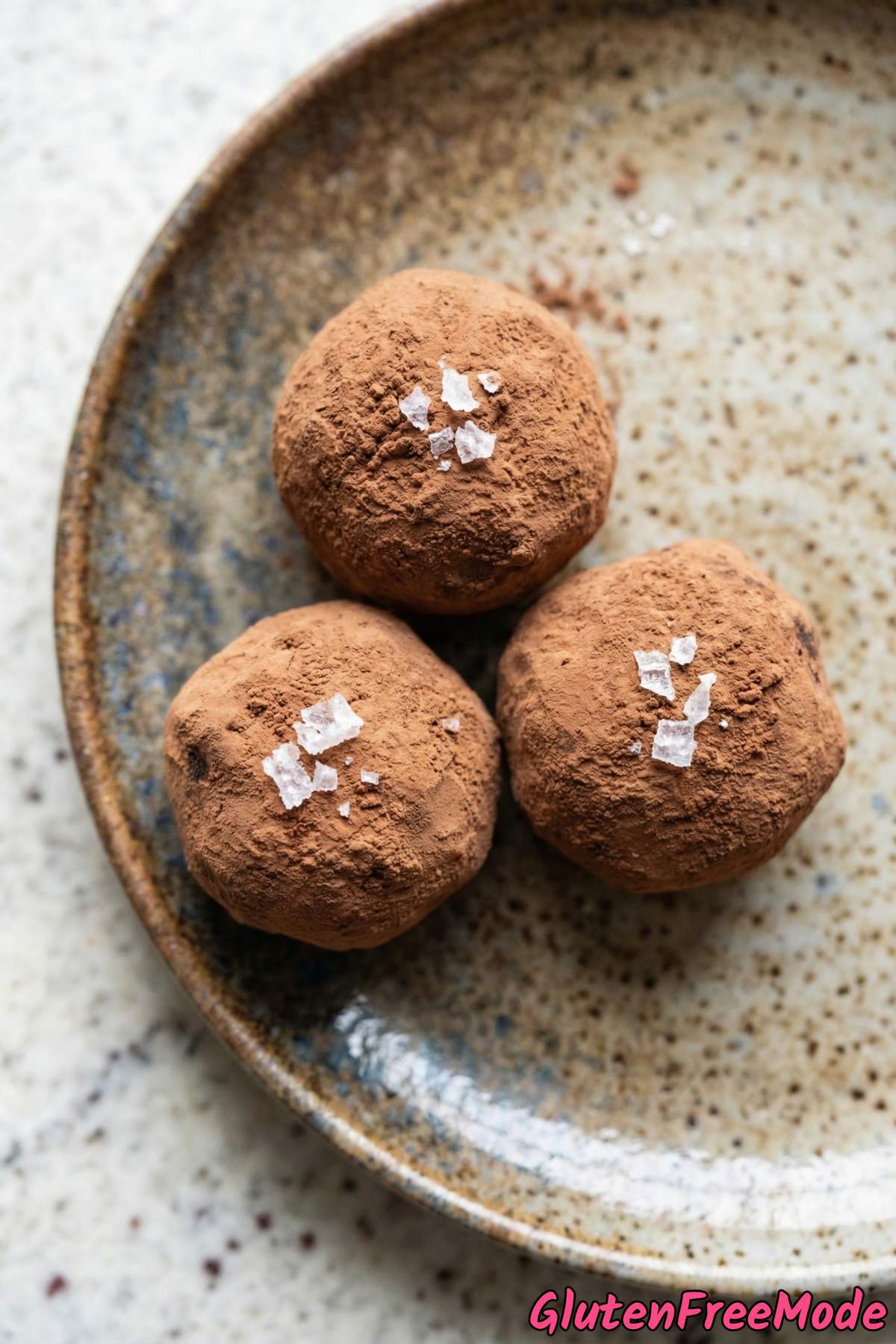 Velvety gluten free dark chocolate truffles
