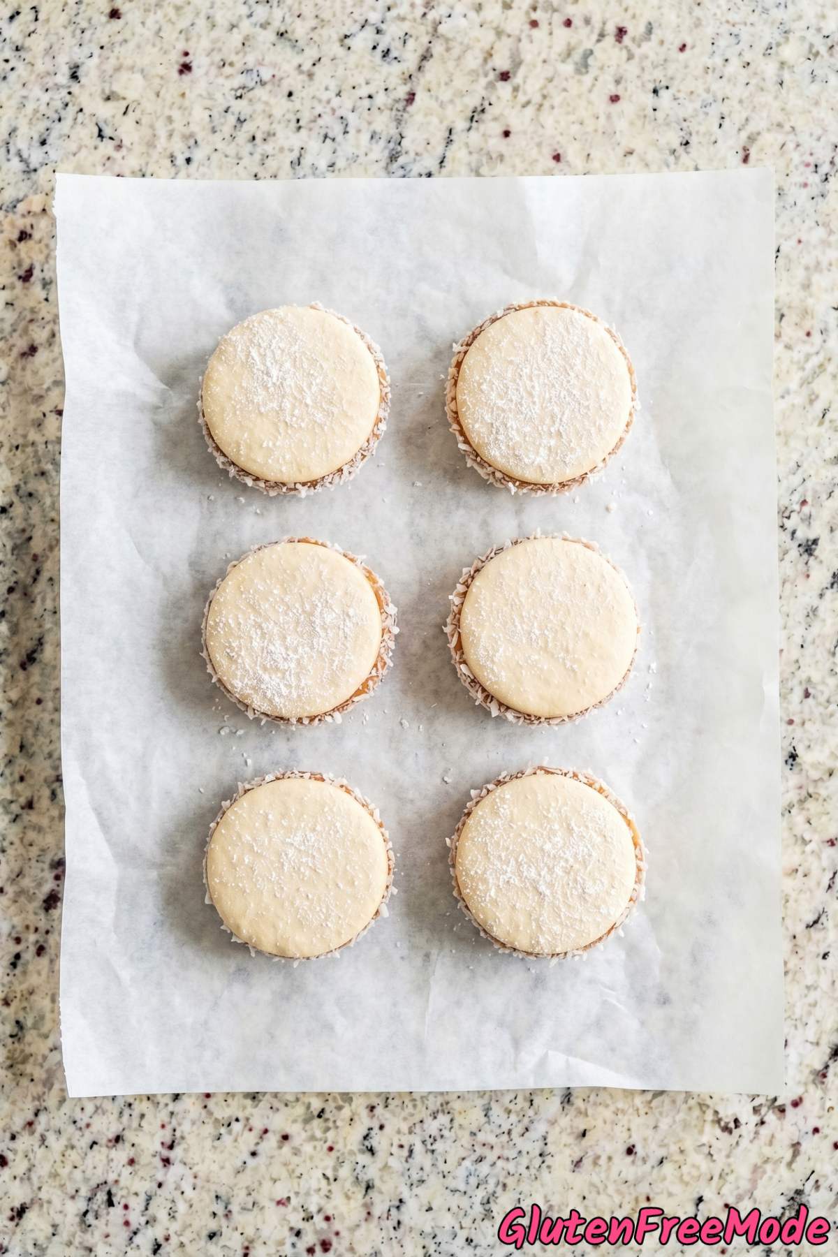 Golden gluten free dulce de leche cookies