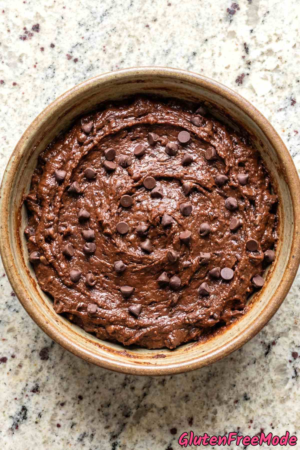 Irresistible gluten free edible brownie batter
