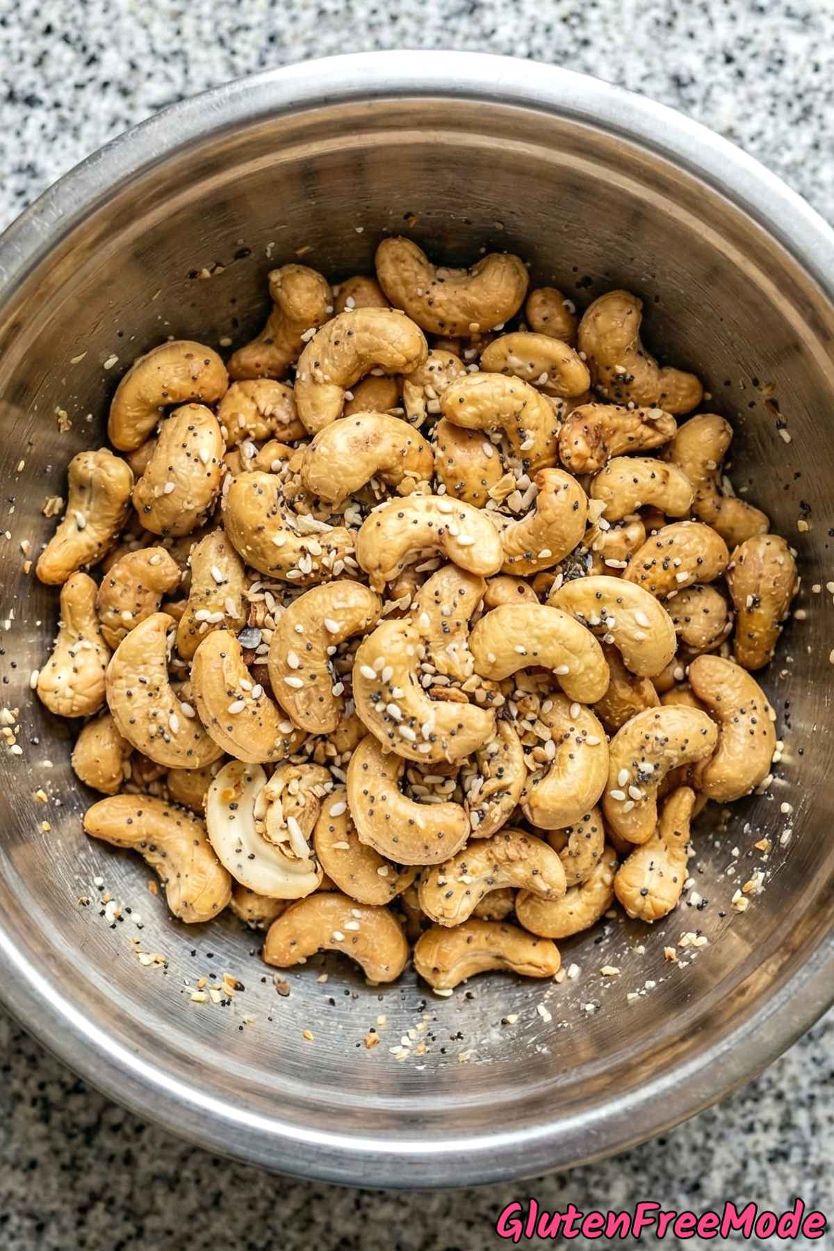 Gluten Free Everything Bagel Cashews Step 3