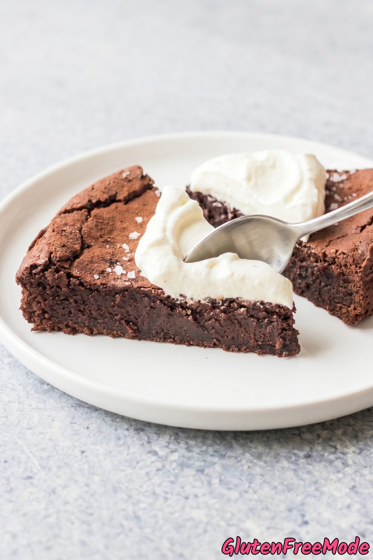 Dense flourless espresso chocolate torte