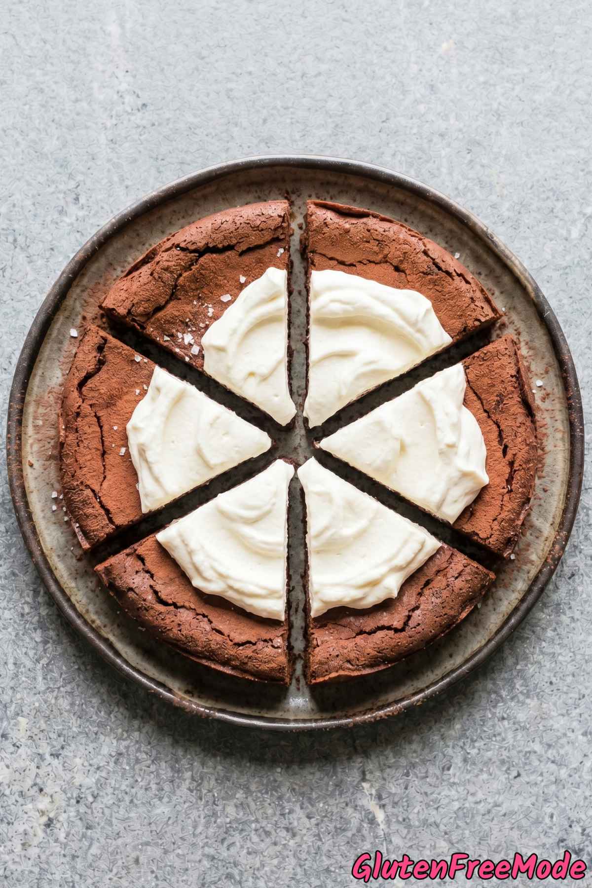 Indulgent gluten free espresso chocolate torte