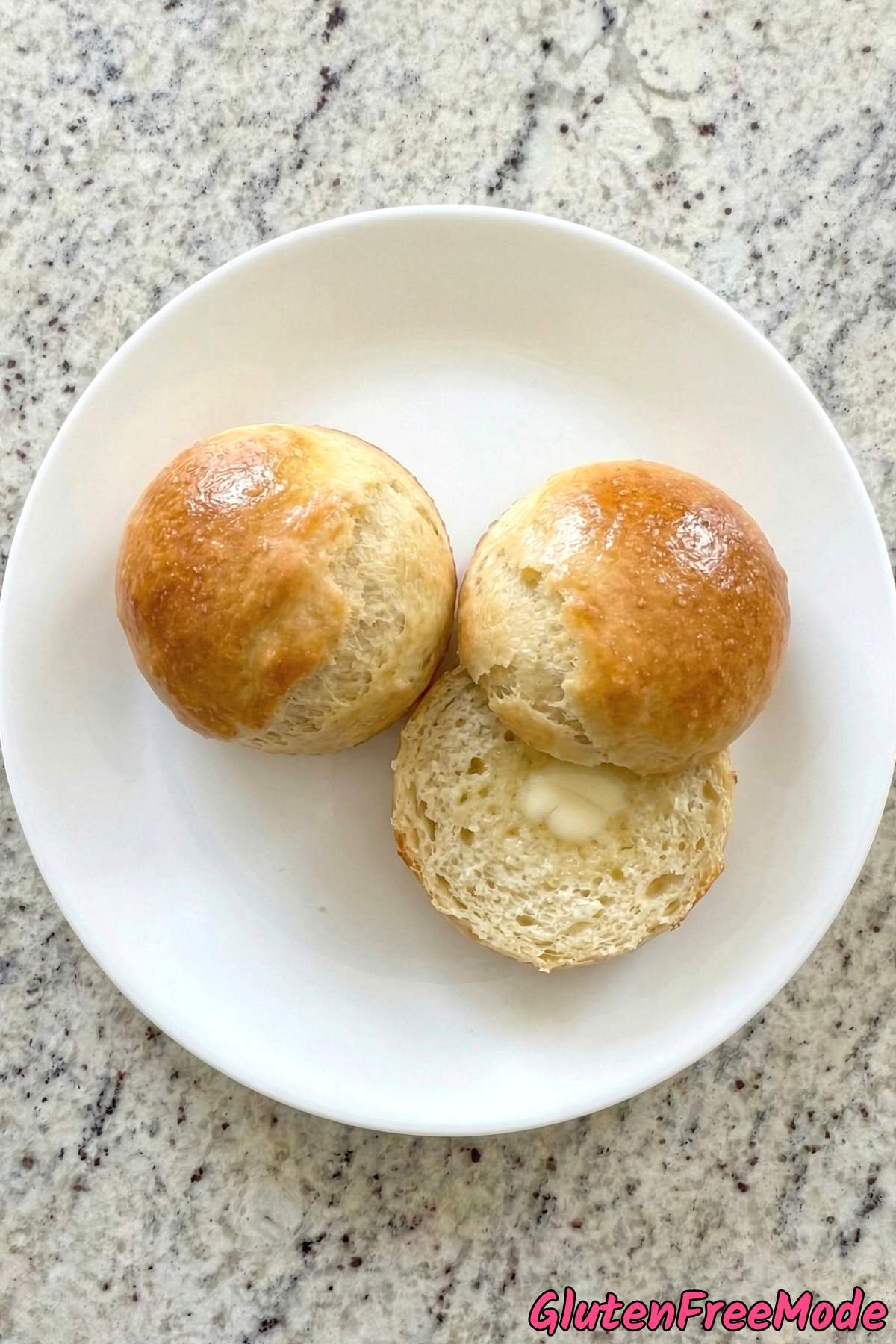 Buttery gluten free fluffy dinner rolls basket