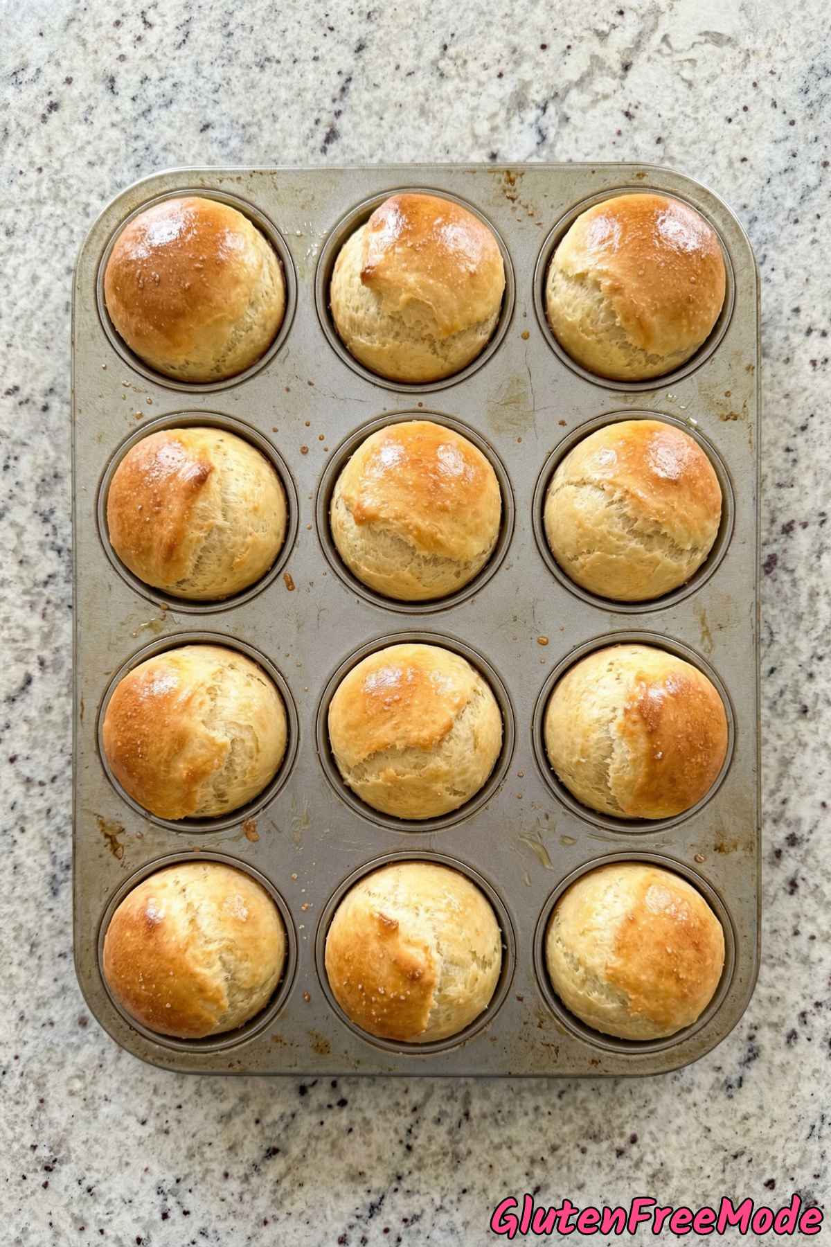 Wholesome gluten free fluffy dinner rolls batch
