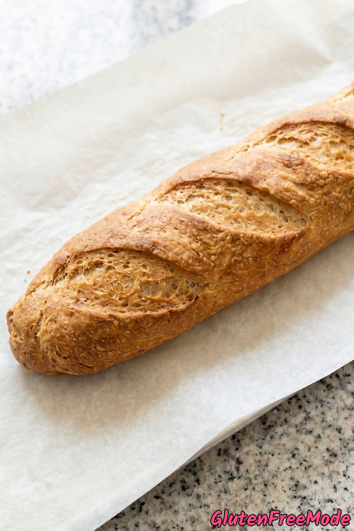 Light and airy gluten free French baguette