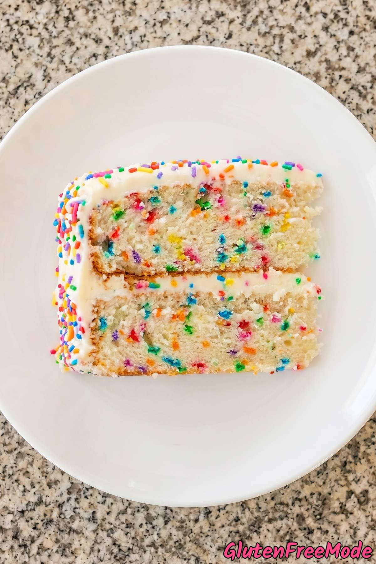 Cheerful gluten free funfetti birthday cake