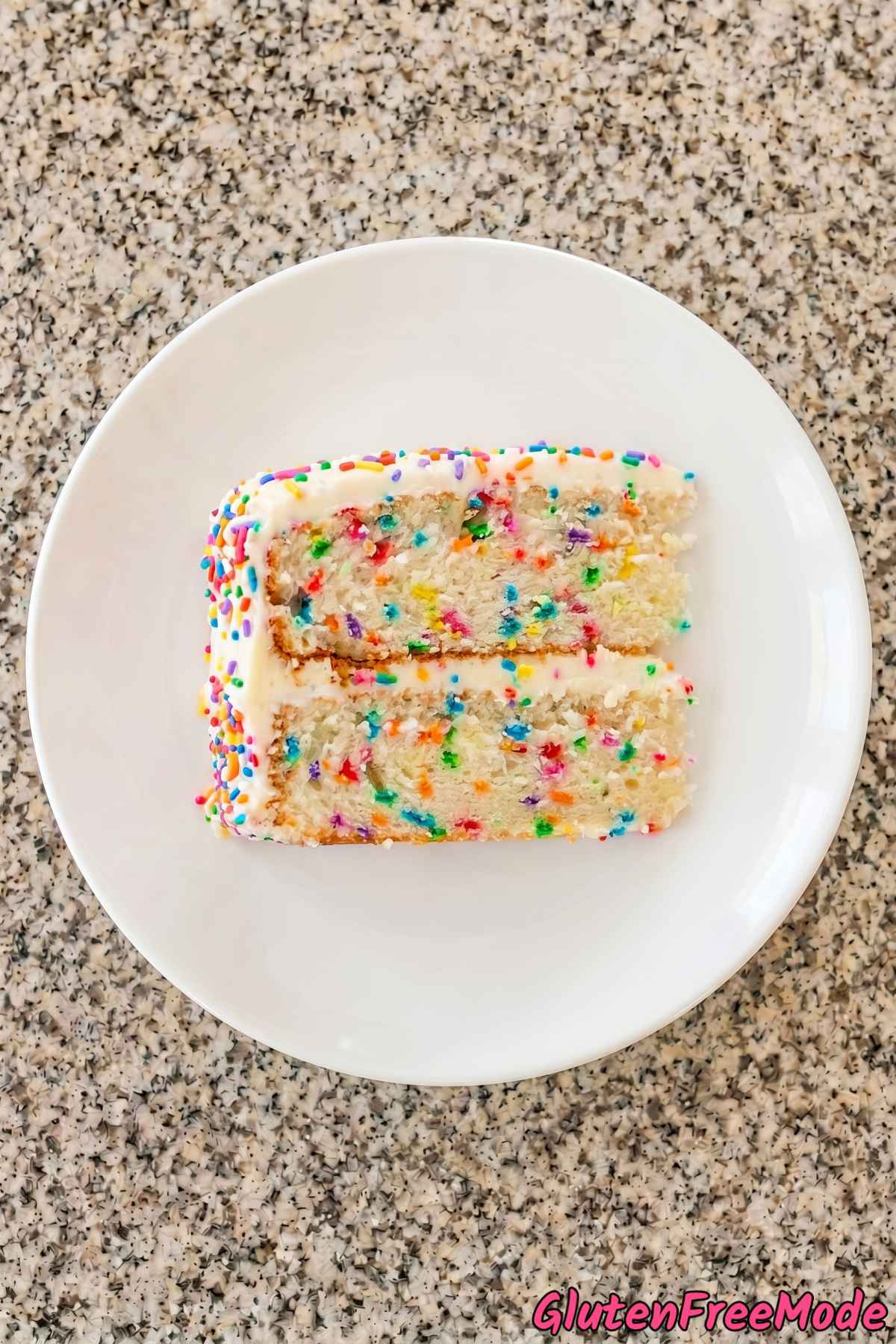 Festive gluten free funfetti birthday cake