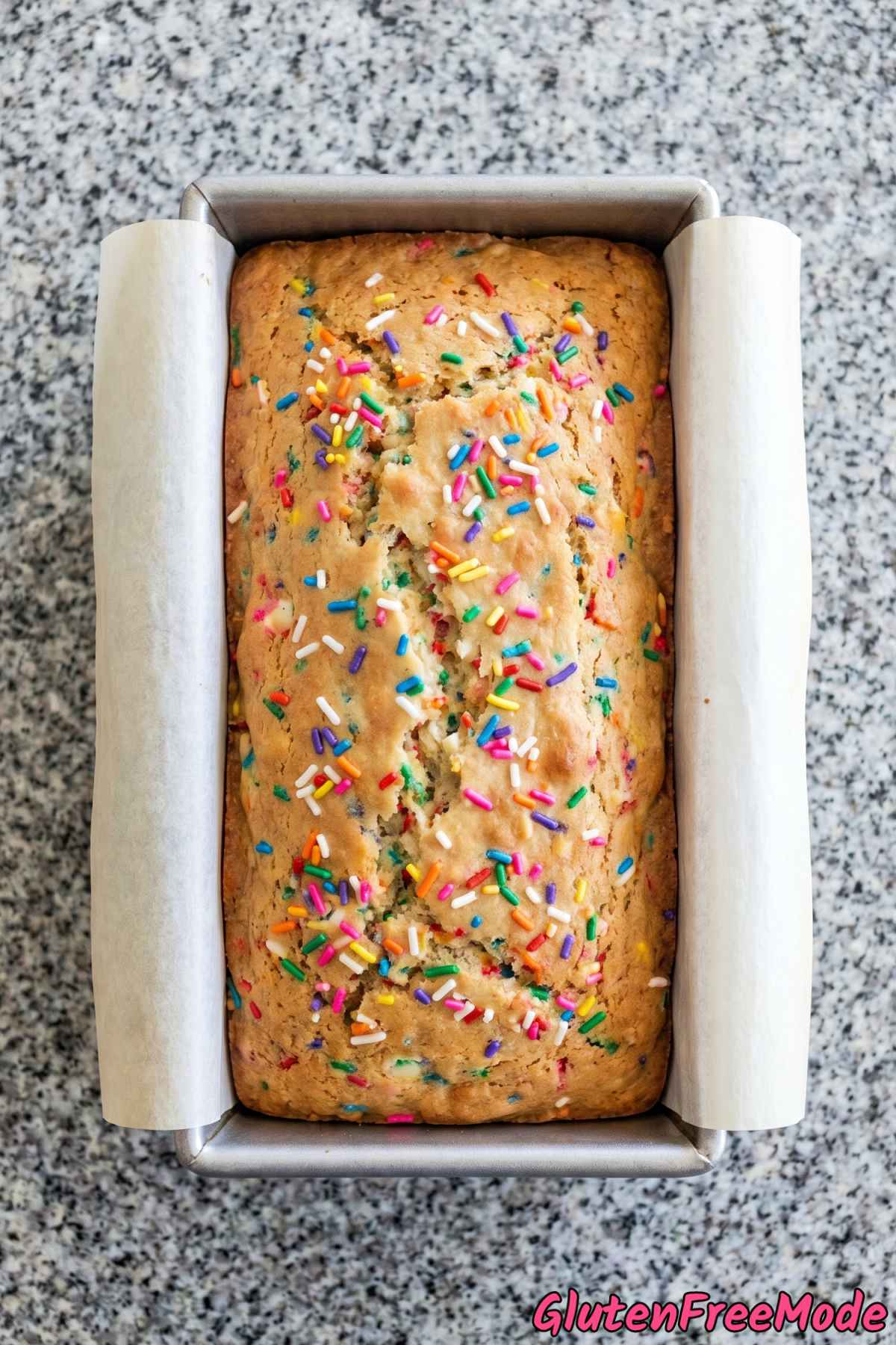Irresistible funfetti cookie dough bread gluten free