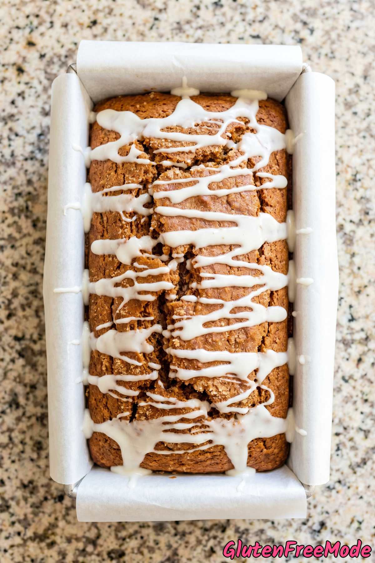 Cozy gluten free gingerbread cookie bread loaf