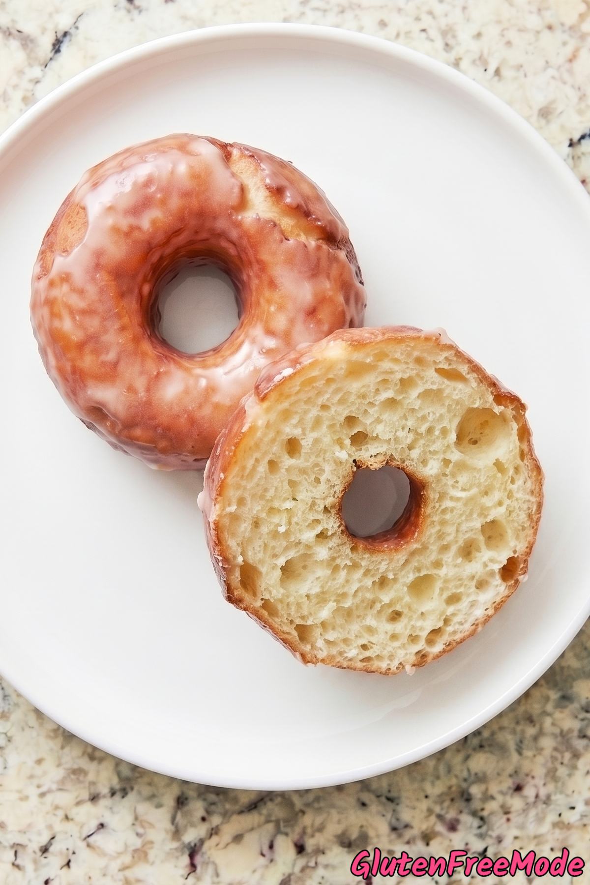 Fluffy homemade gluten free glazed donuts