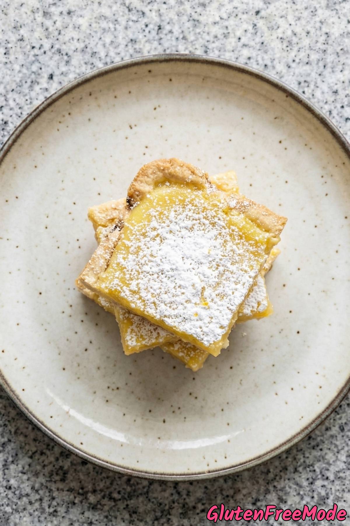 Decadent gluten free gooey lemon bars