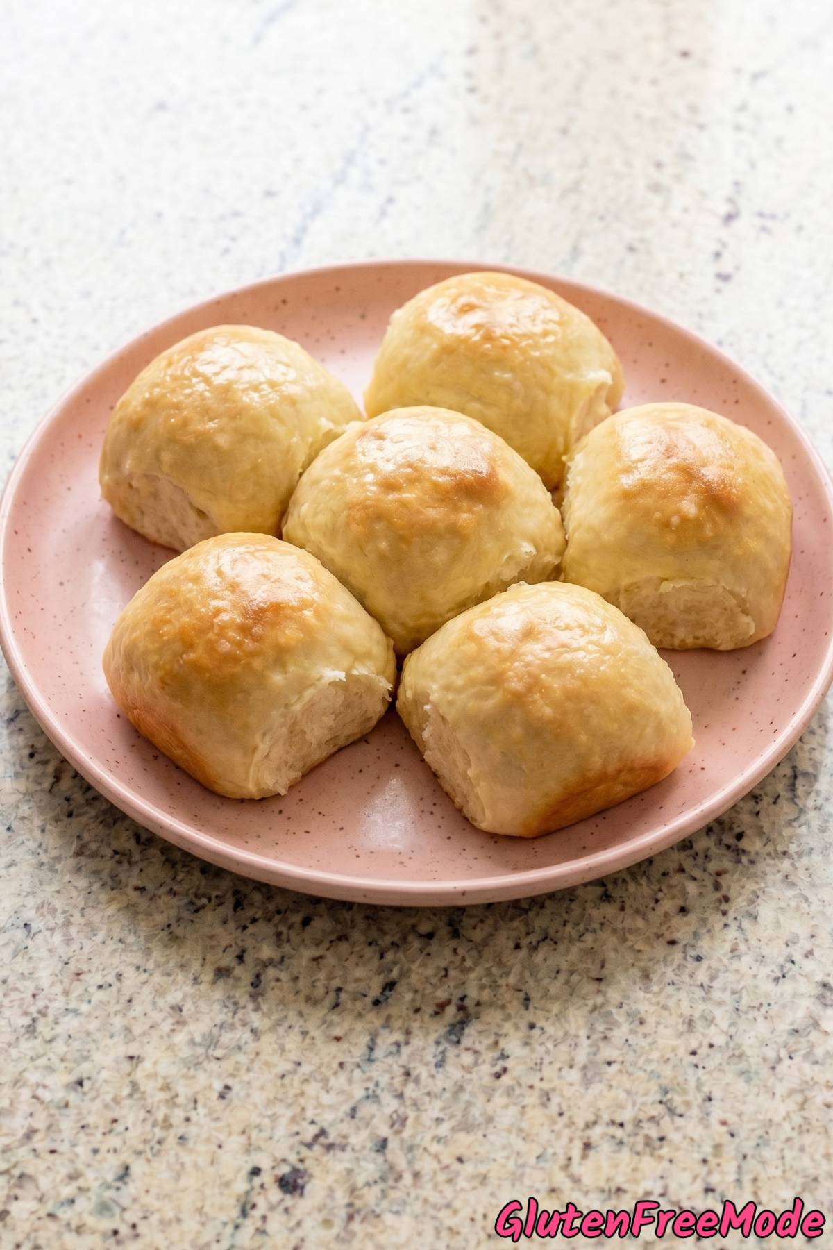 Tender gluten free Hawaiian sweet rolls
