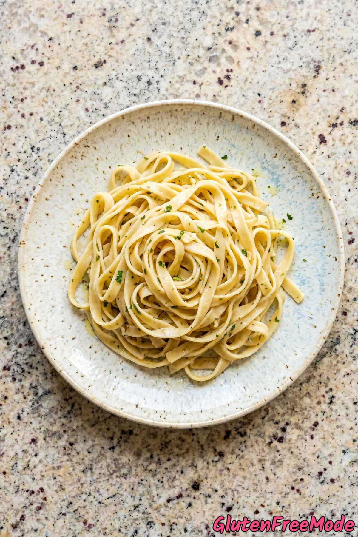 Light gluten free homemade fresh pasta