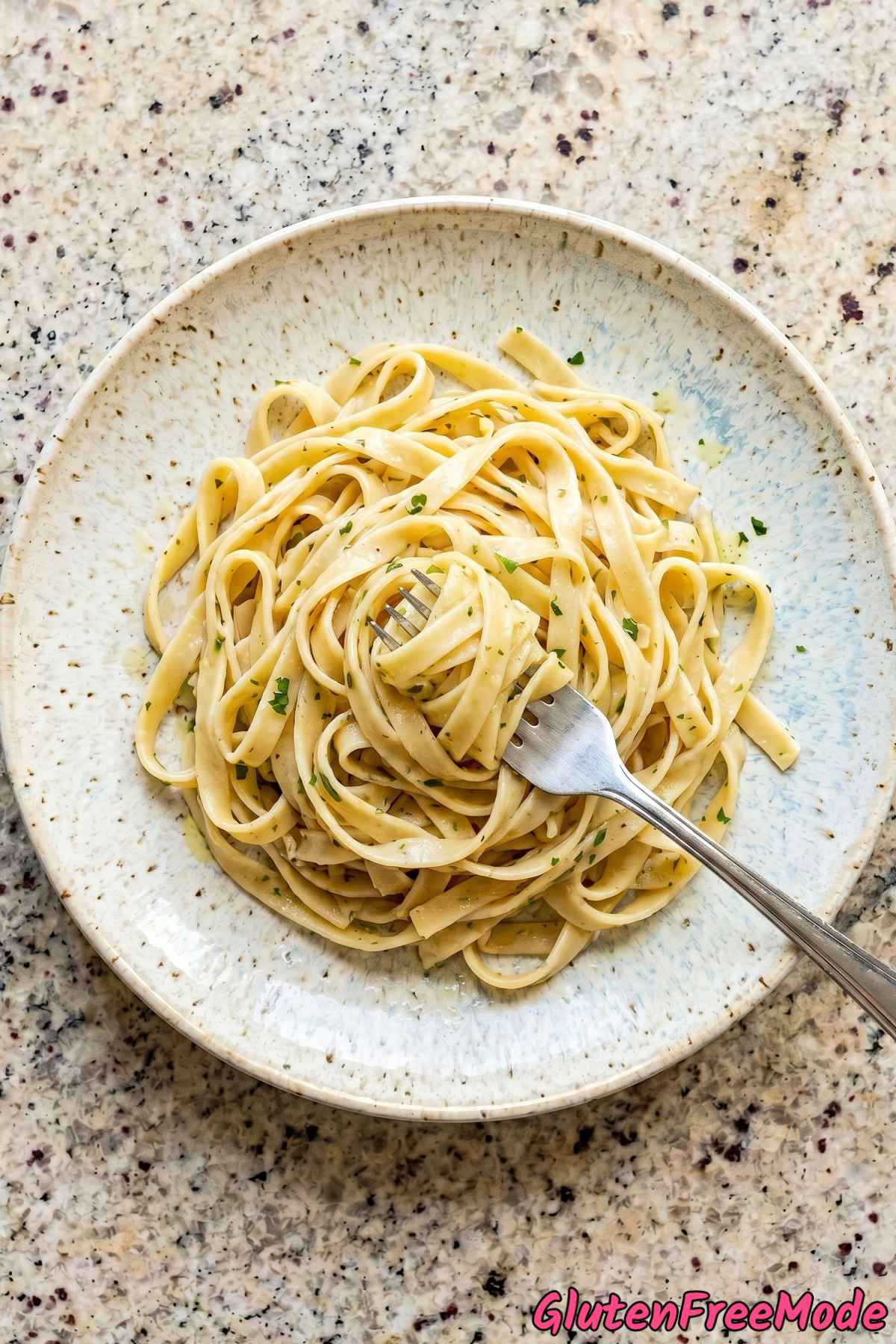 Rustic gluten free homemade fresh pasta