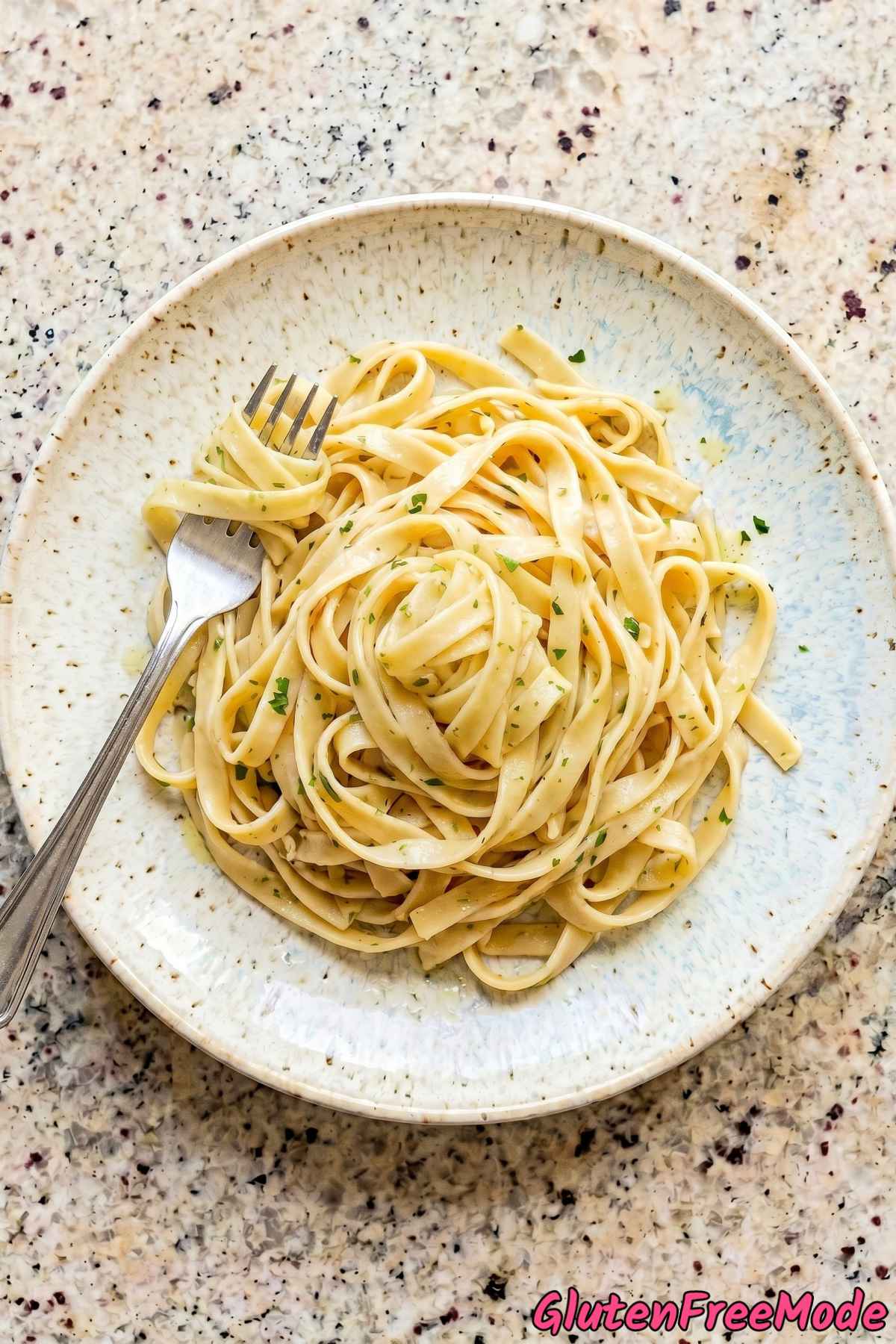 Golden gluten free homemade fresh pasta