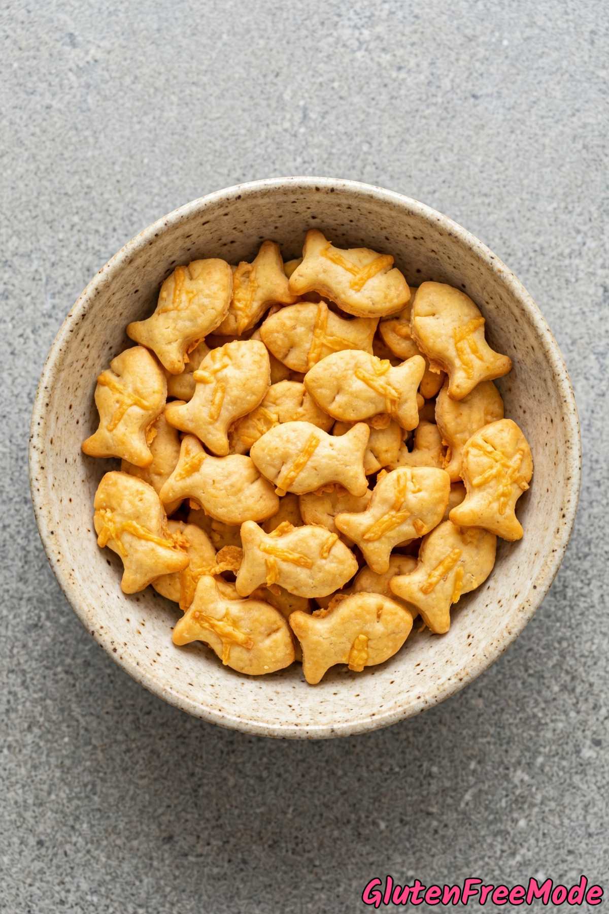 Wholesome gluten free homemade goldfish crackers
