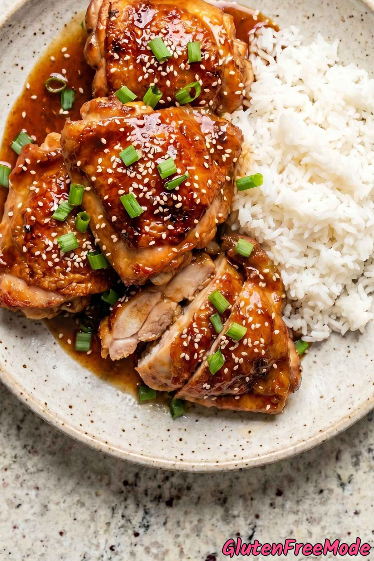 Succulent gluten free honey garlic chicken