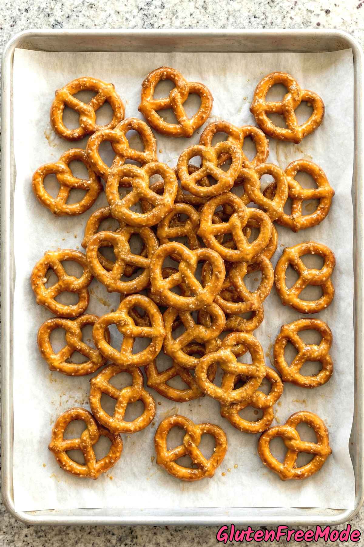 Zesty gluten free honey mustard pretzels