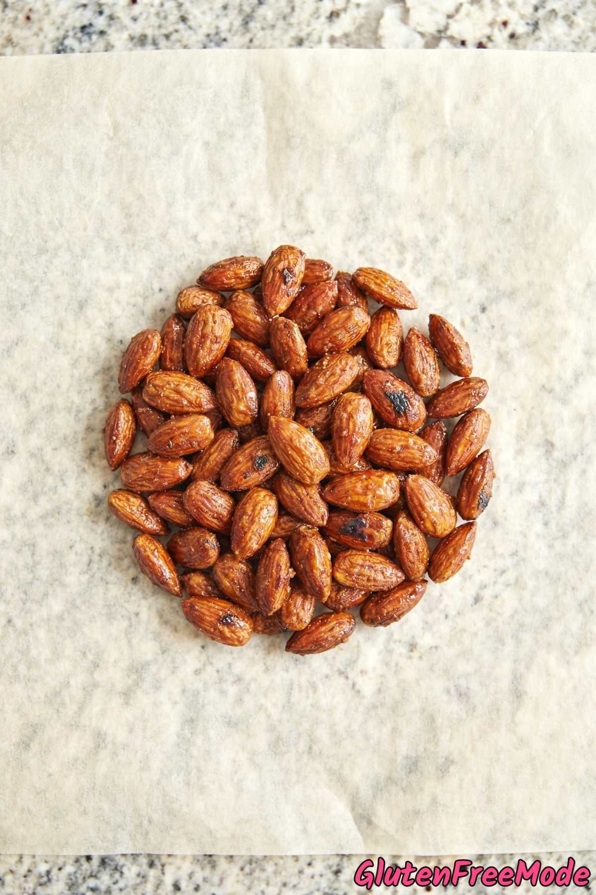 Zesty gluten free honey sriracha almonds