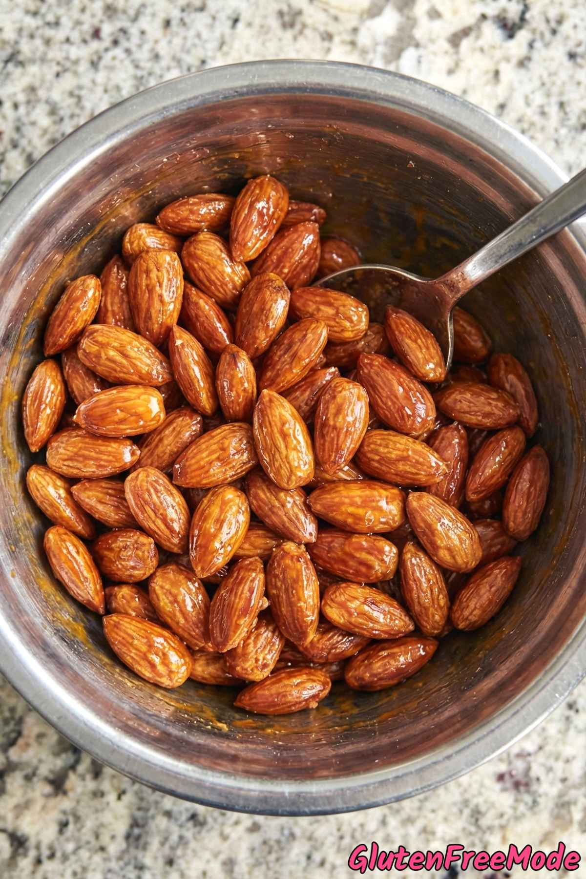 Gluten Free Honey Sriracha Almonds Step 3