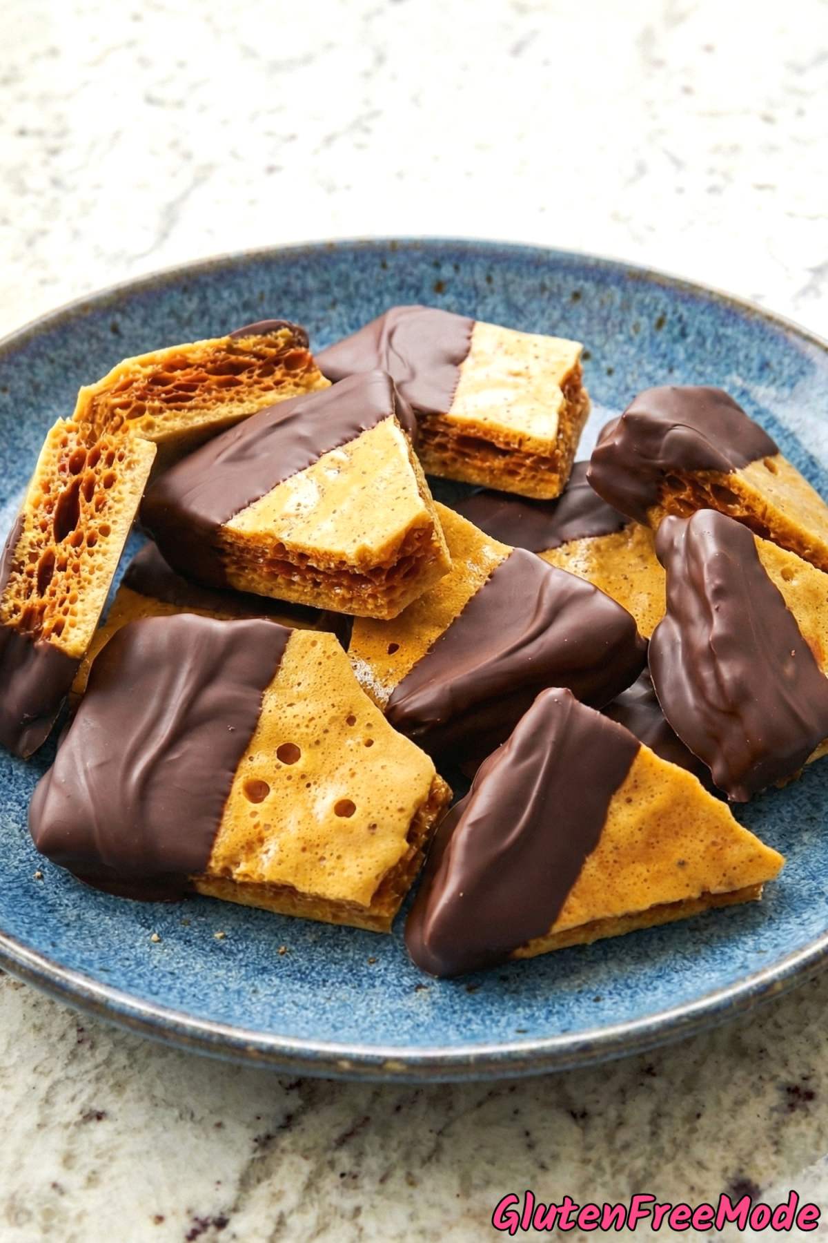 Decadent gluten free honeycomb toffee candy