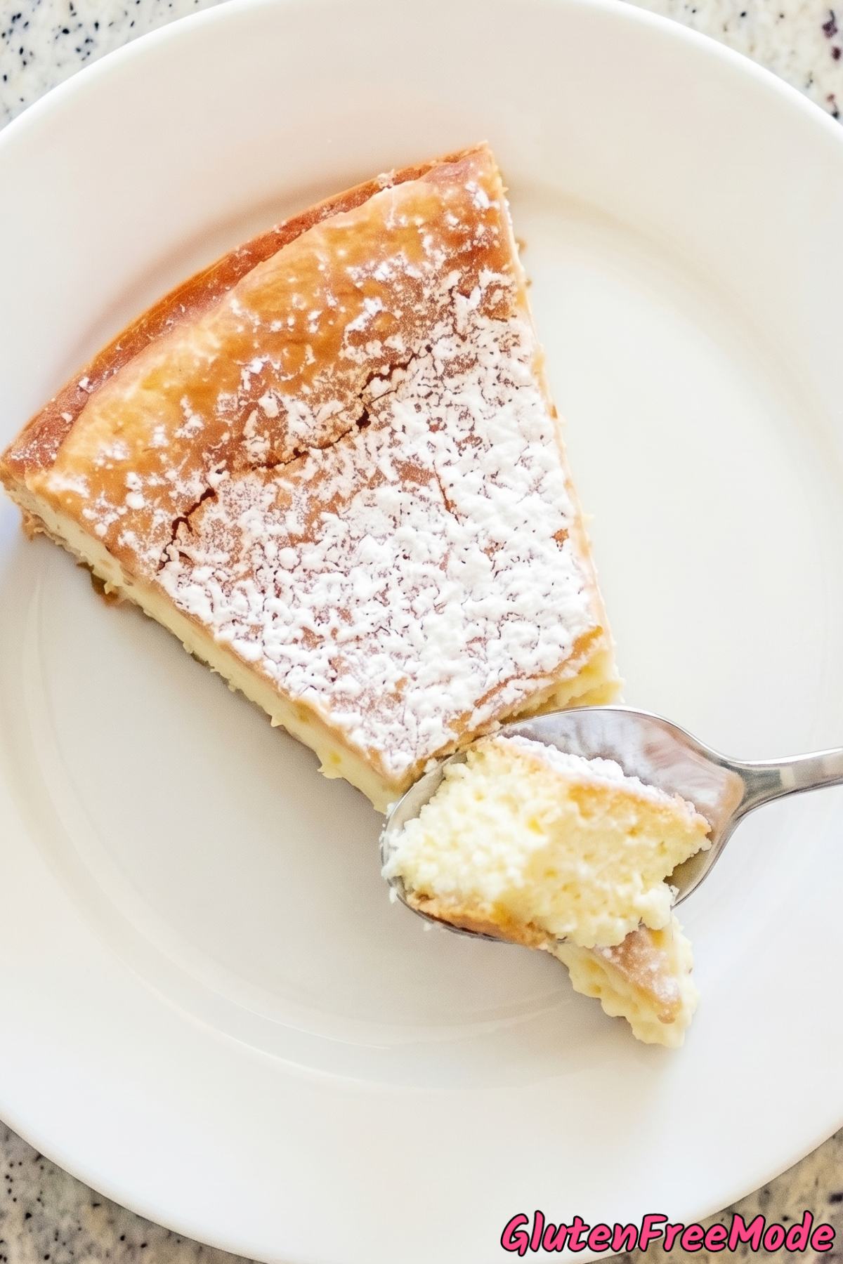 Homemade gluten free Italian ricotta cake