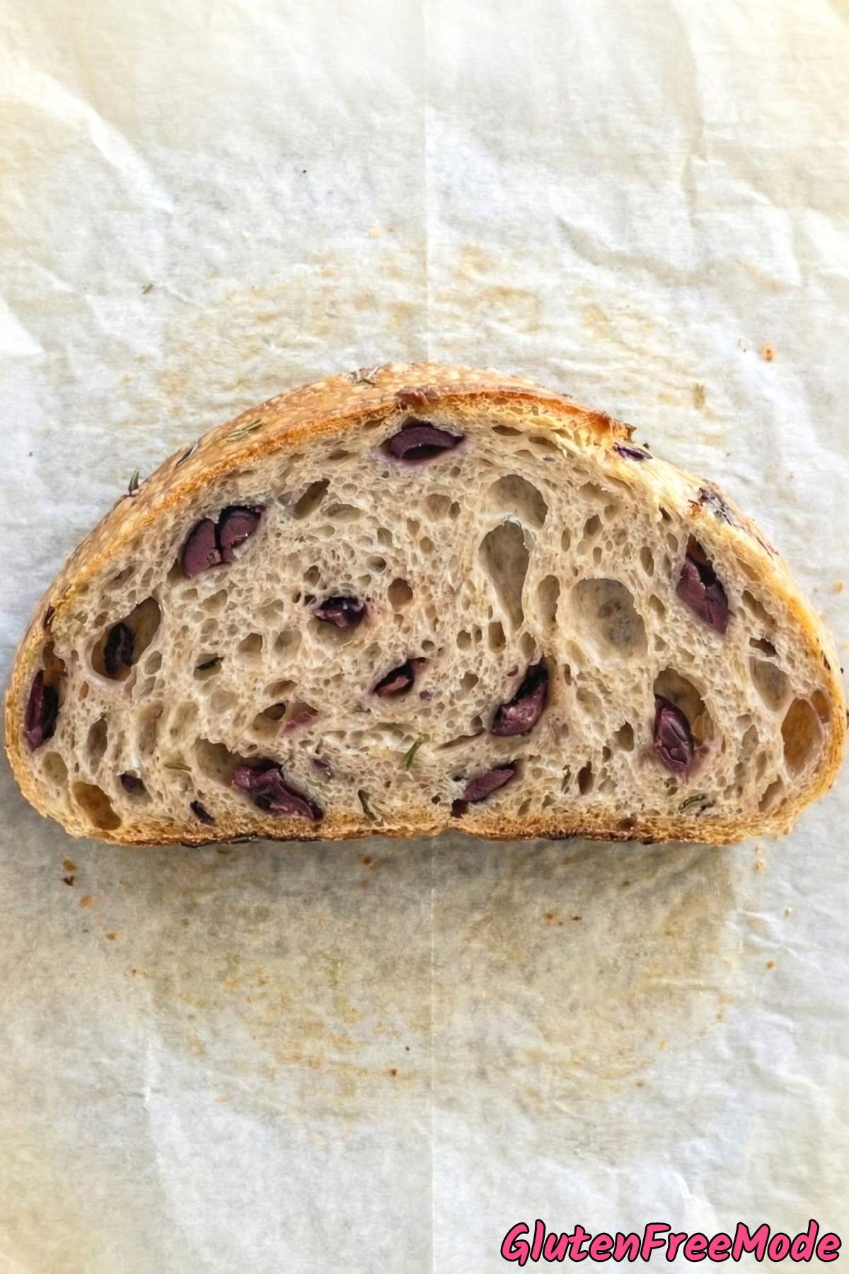 Wholesome gluten free kalamata olive bread