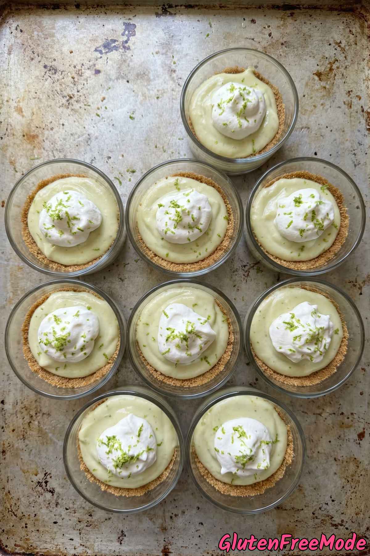 Luscious gluten free key lime pie cups
