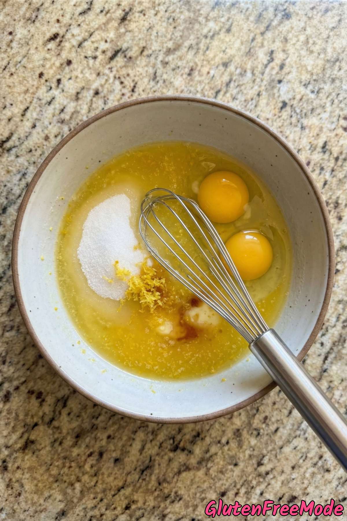 Gluten Free Lemon Blueberry Blondies Step 2