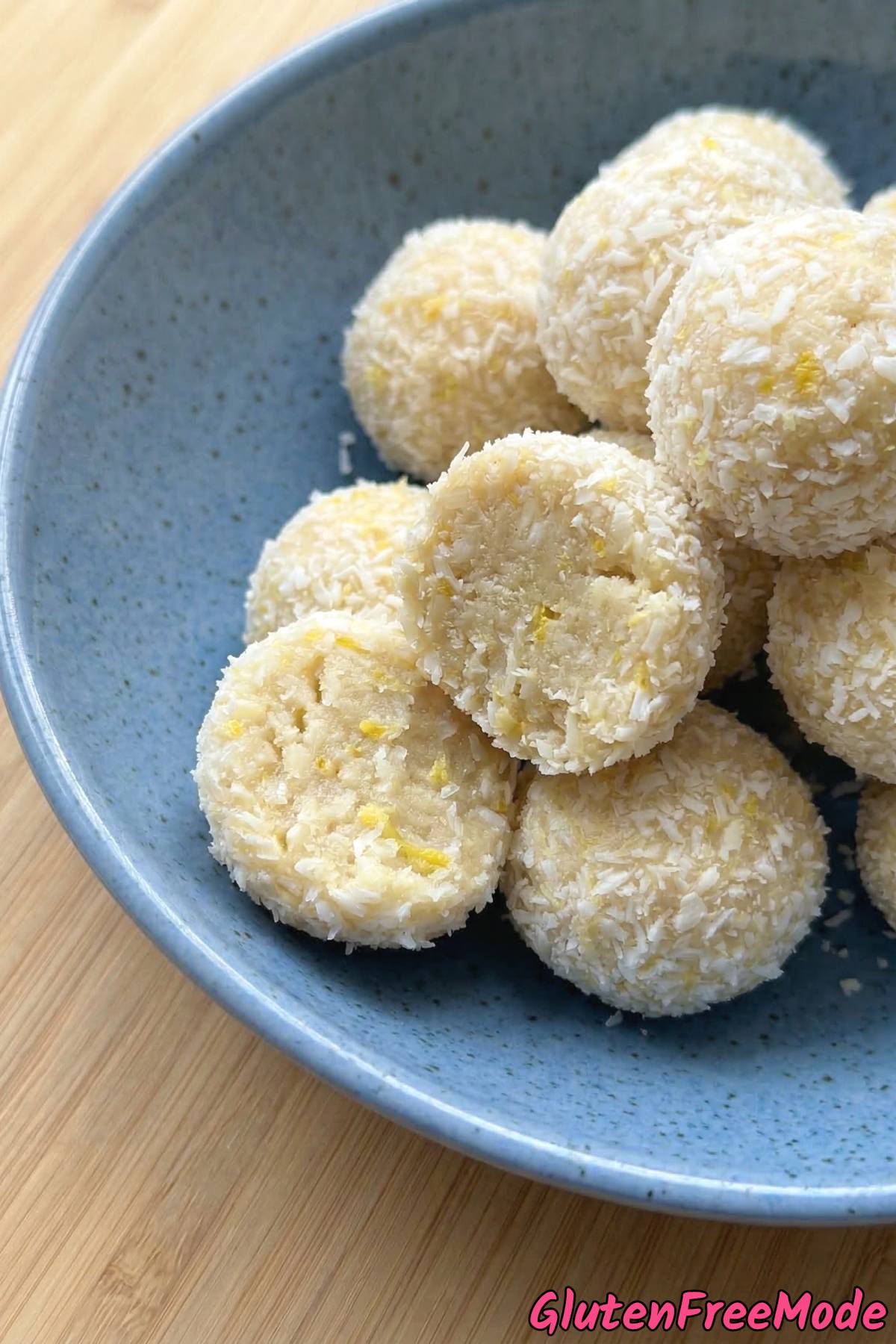 Wholesome lemon coconut bliss balls gluten free