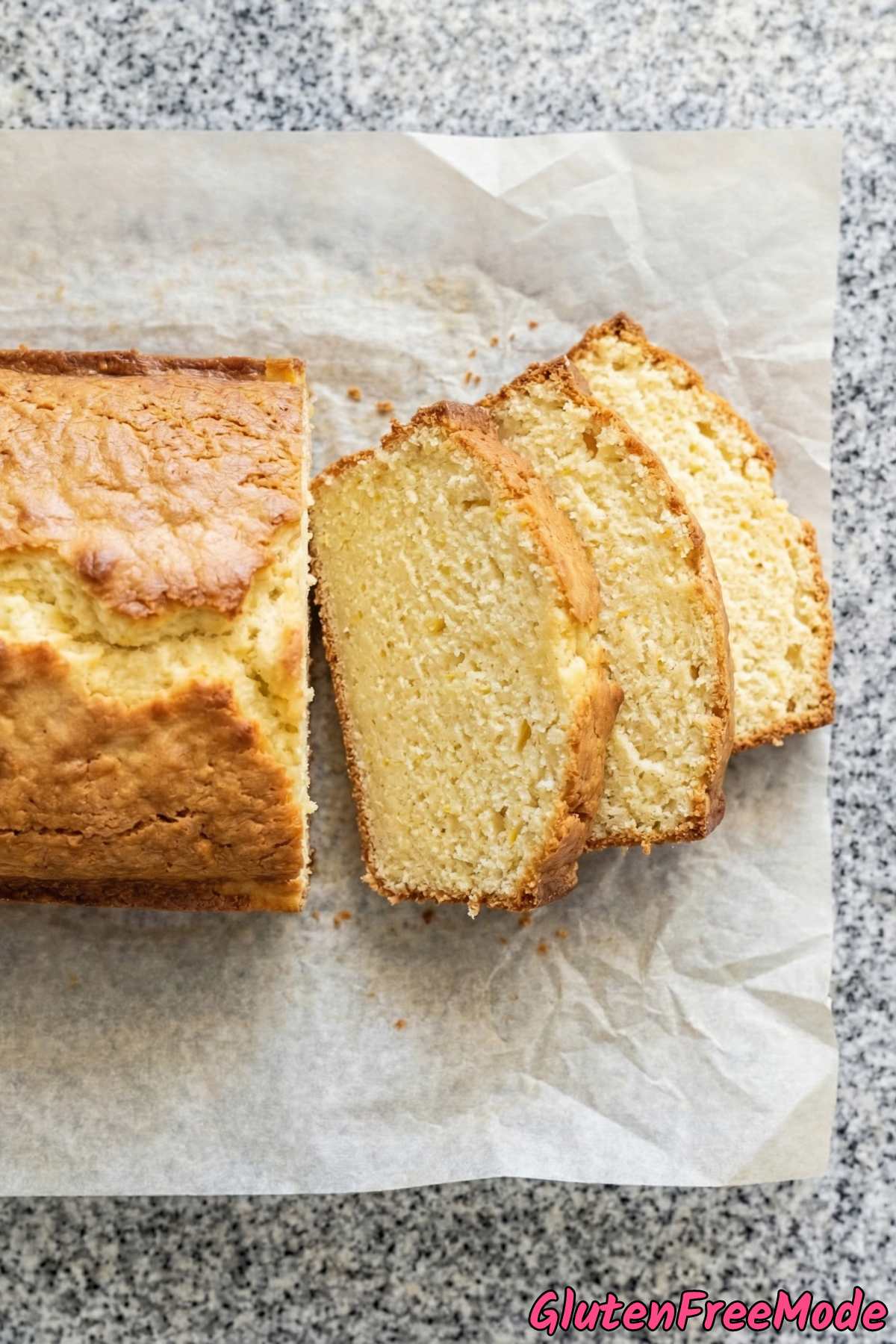 Zesty gluten free lemon cream cheese pound cake