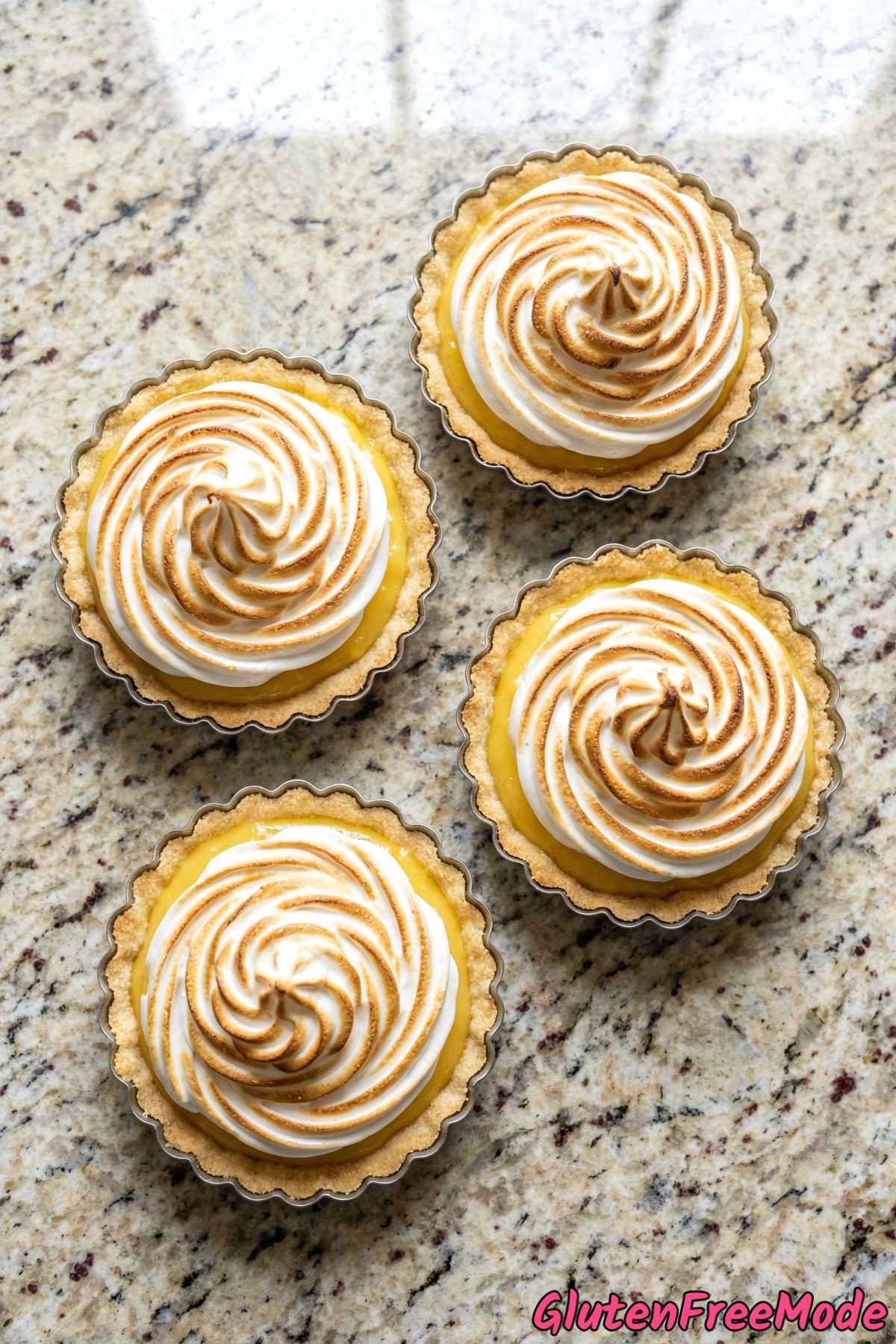 Irresistible gluten free lemon meringue tartlets