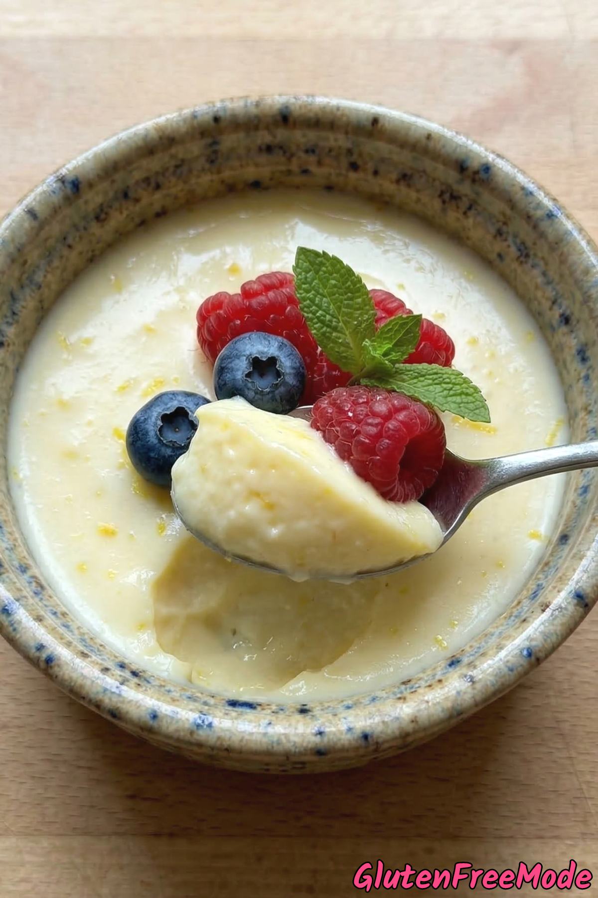Zesty homemade gluten free lemon posset