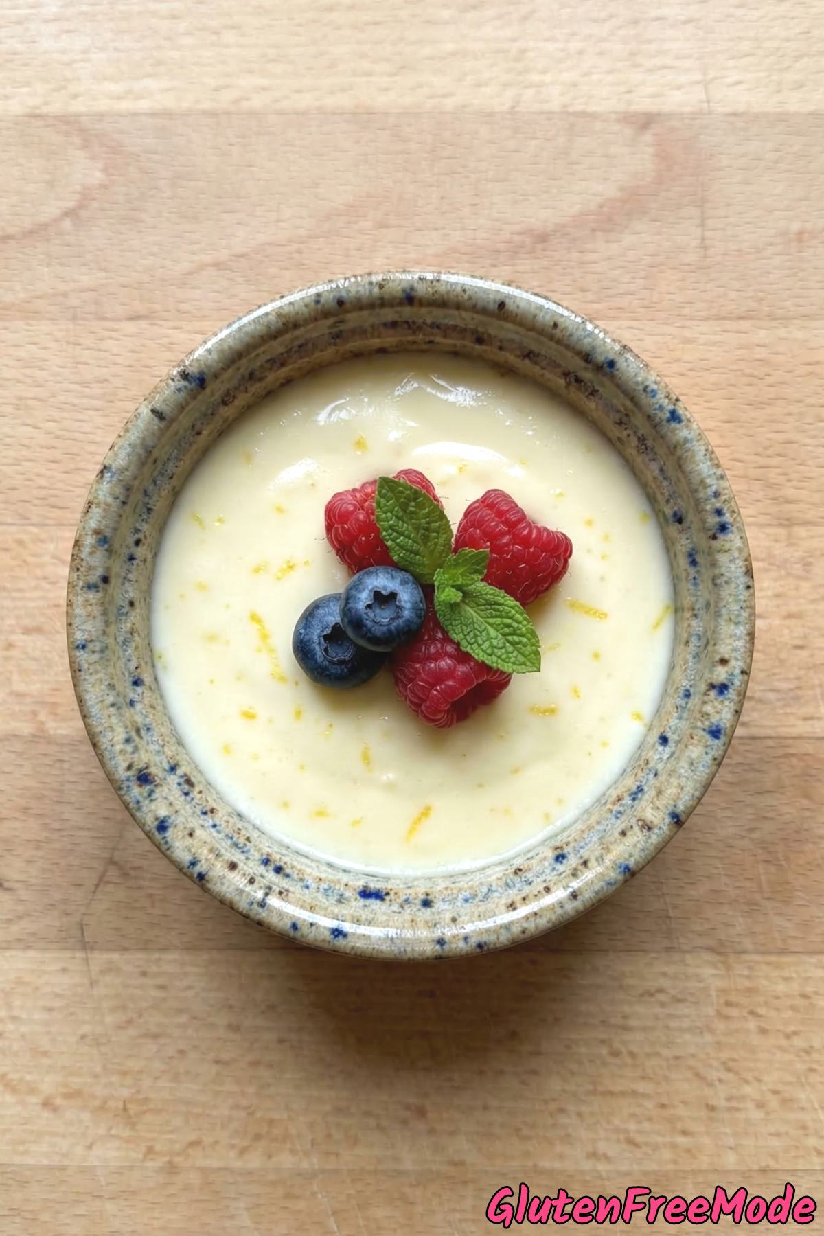 Refreshing gluten free lemon posset cup